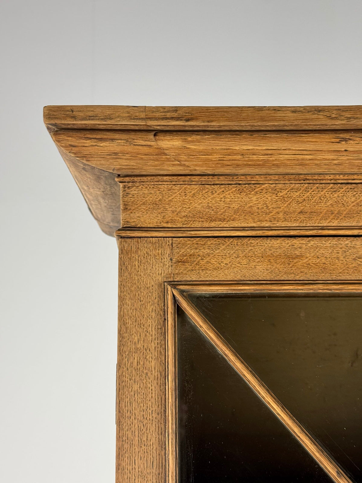 English Bleached Oak Display Cabinet, 19th Century, photo 24