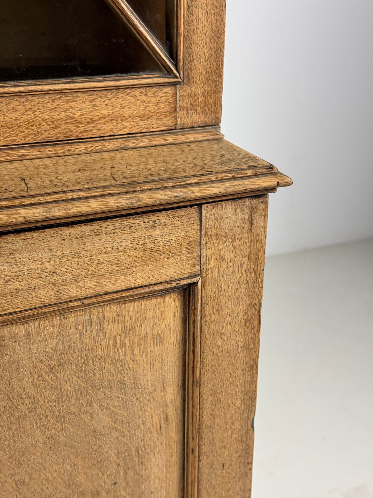 English Bleached Oak Display Cabinet, 19th Century, photo 26