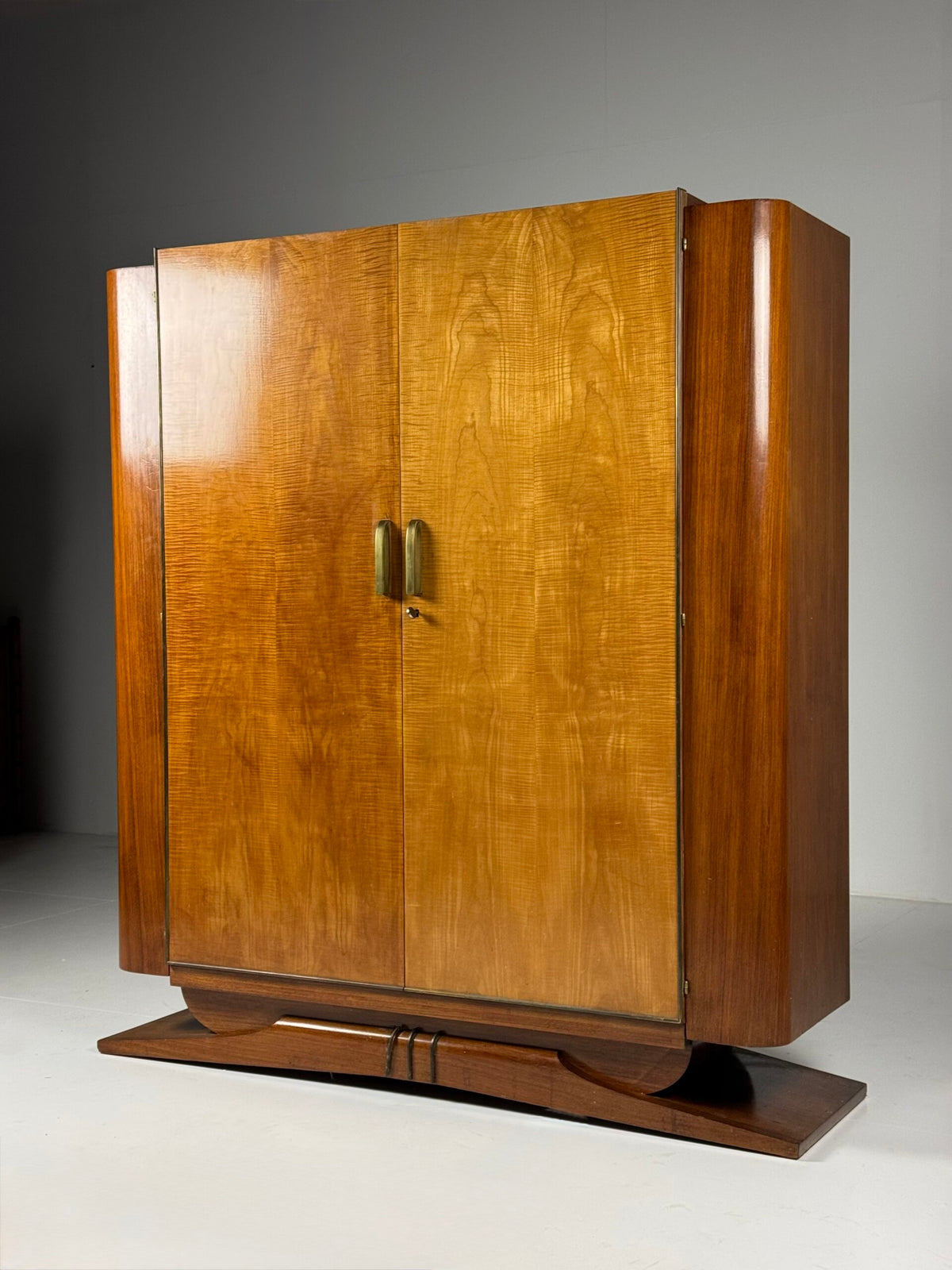 Art Deco Bookcase or Wardrobe Cabinet, 1930s, photo 5