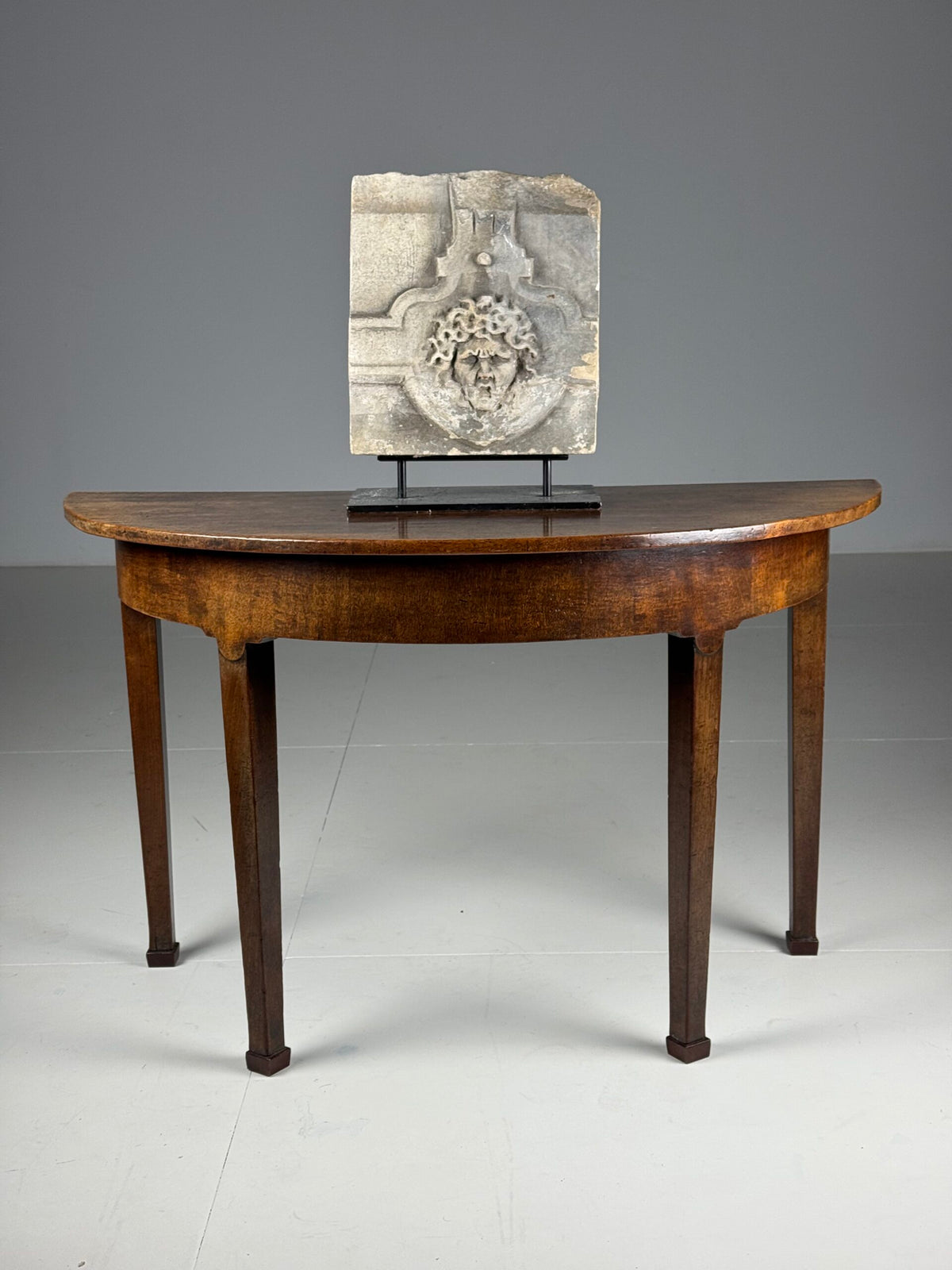 Pair of English Half Moon Side Tables, 19th Century, photo 3