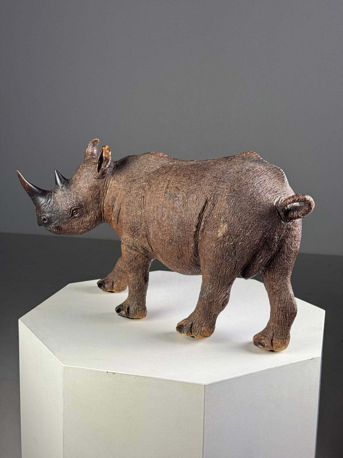 Carved Wooden Rhinoceros, South East Asia, 1960s to 1970s, photo 14