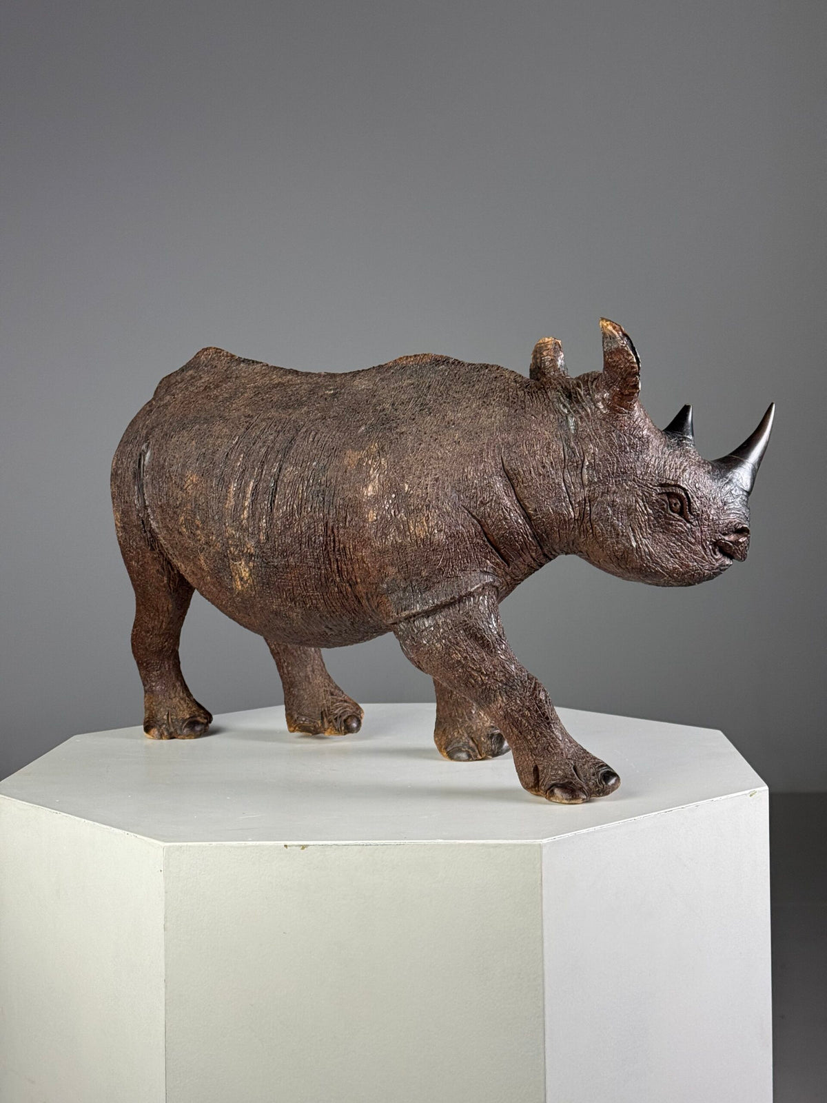 Carved Wooden Rhinoceros, South East Asia, 1960s to 1970s, photo 16