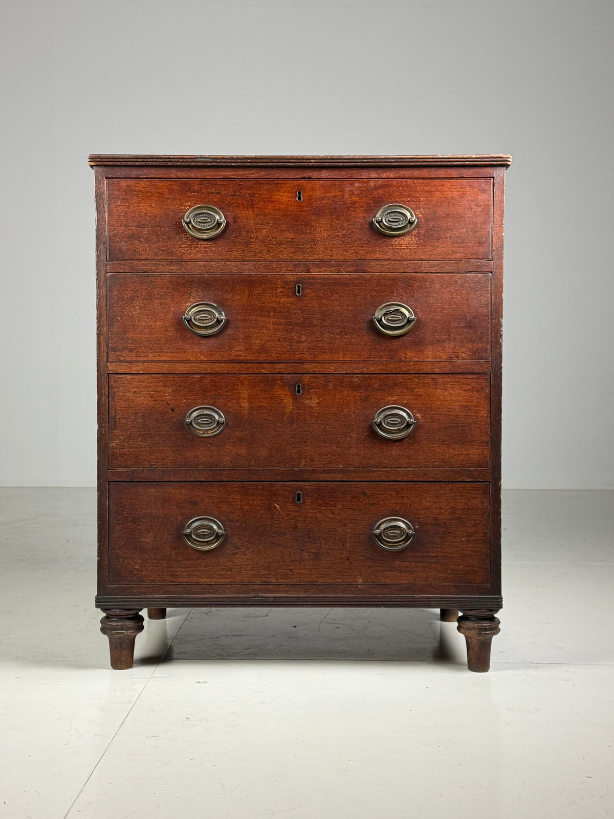 English Mahogany Campaign Chest of Drawers, 19th Century, photo 21
