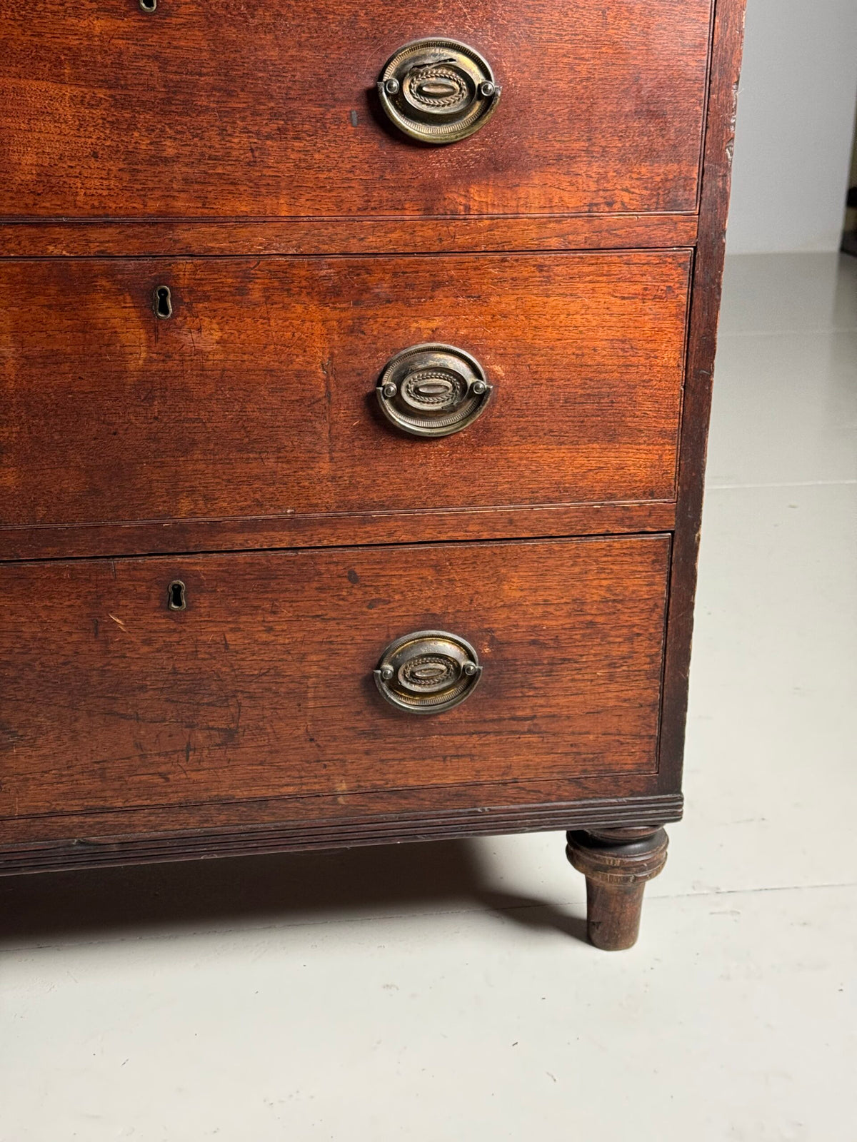 English Mahogany Campaign Chest of Drawers, 19th Century, photo 5