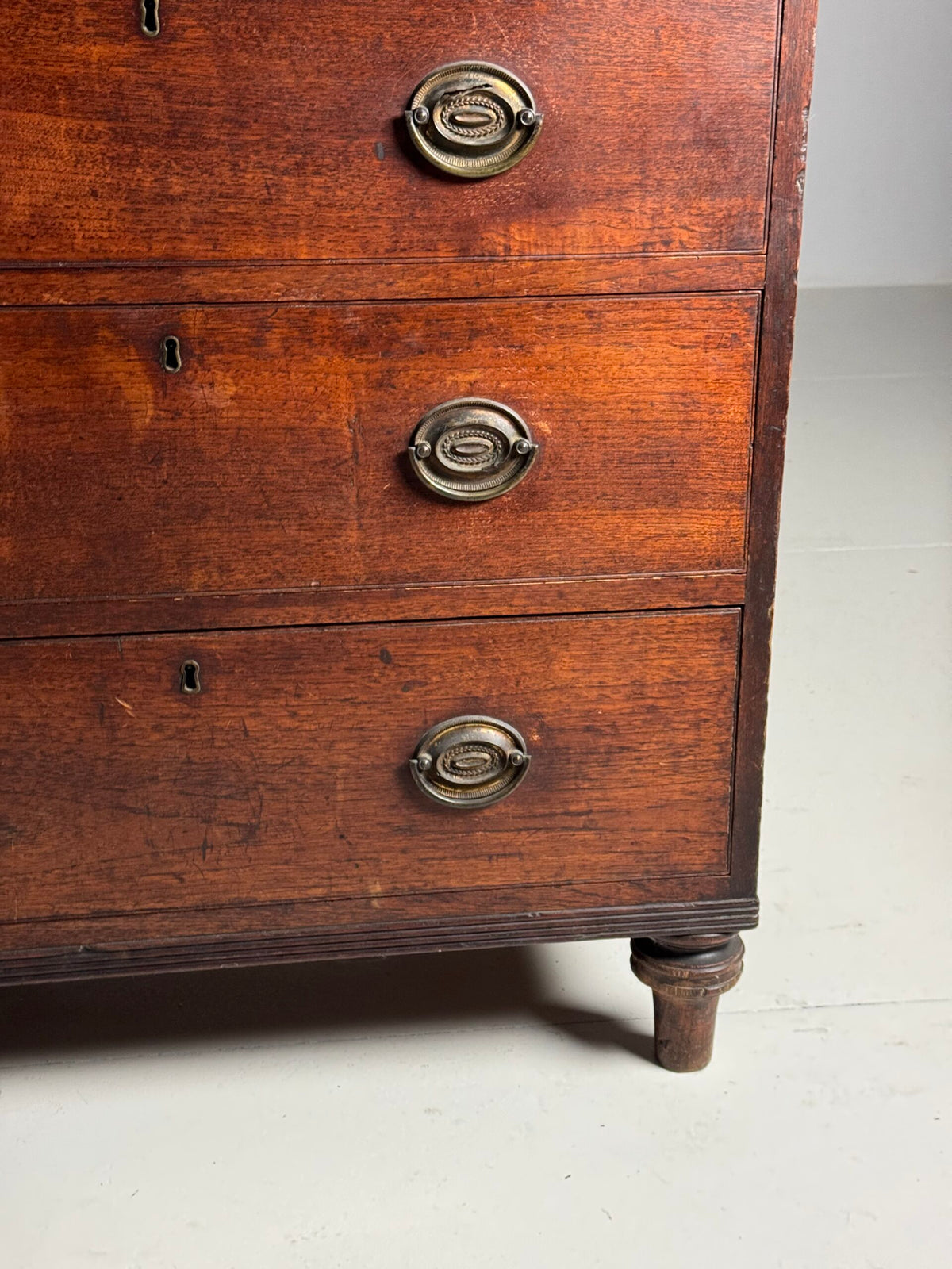 English Mahogany Campaign Chest of Drawers, 19th Century, photo 18