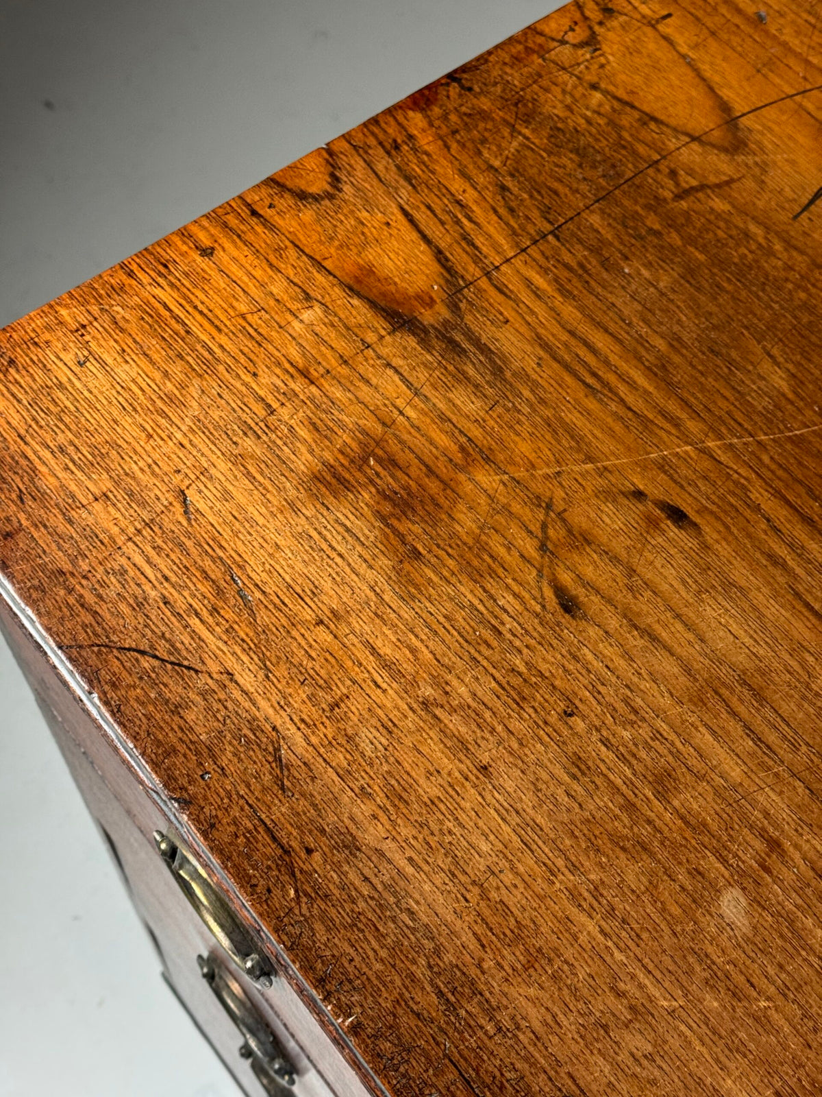 English Mahogany Campaign Chest of Drawers, 19th Century, photo 7