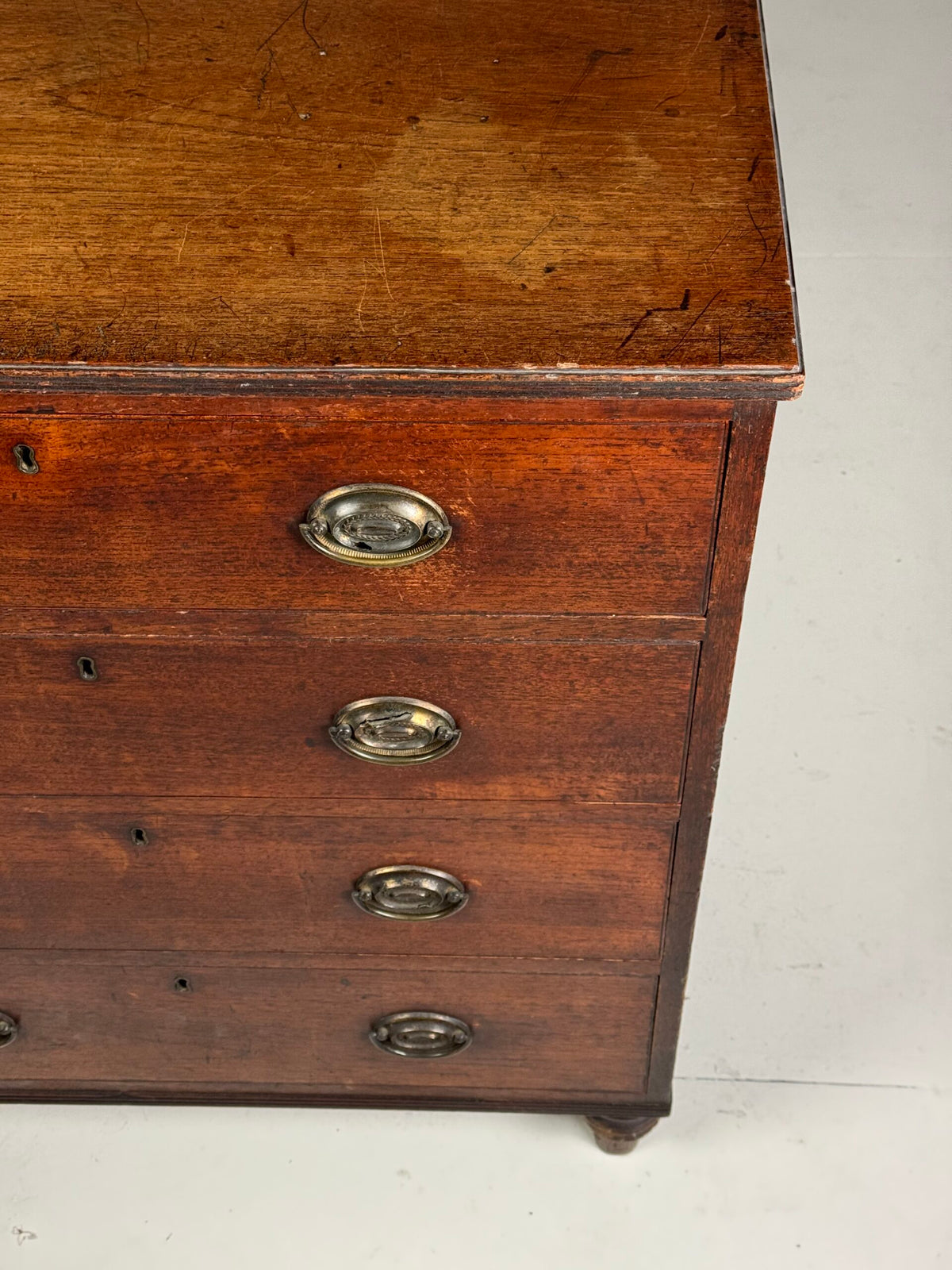 English Mahogany Campaign Chest of Drawers, 19th Century, photo 8