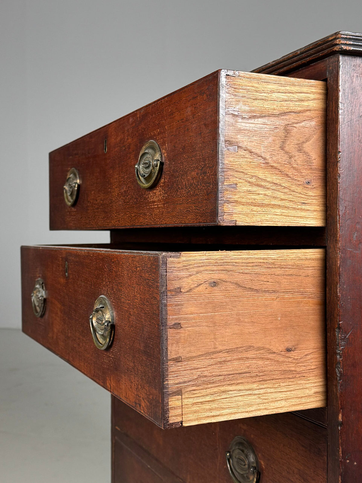 English Mahogany Campaign Chest of Drawers, 19th Century, photo 6