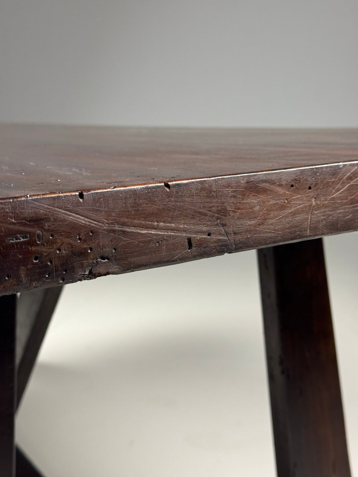 Italian Walnut Refectory Dining Table, Early 20th Century, photo 8