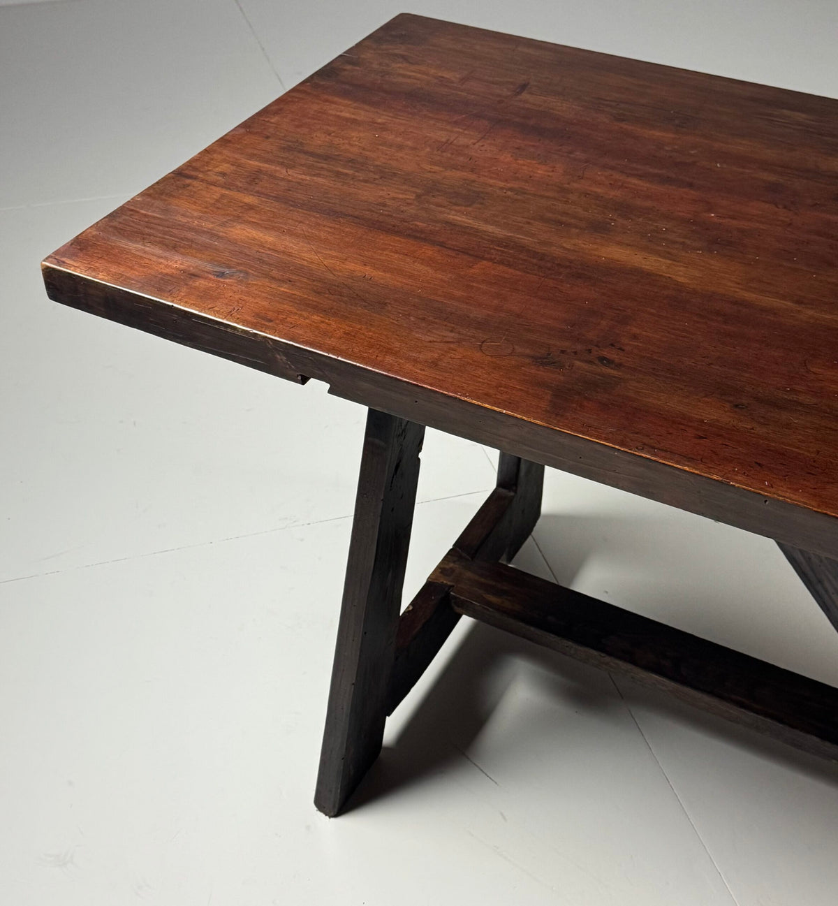 Italian Walnut Refectory Dining Table, Early 20th Century, photo 19