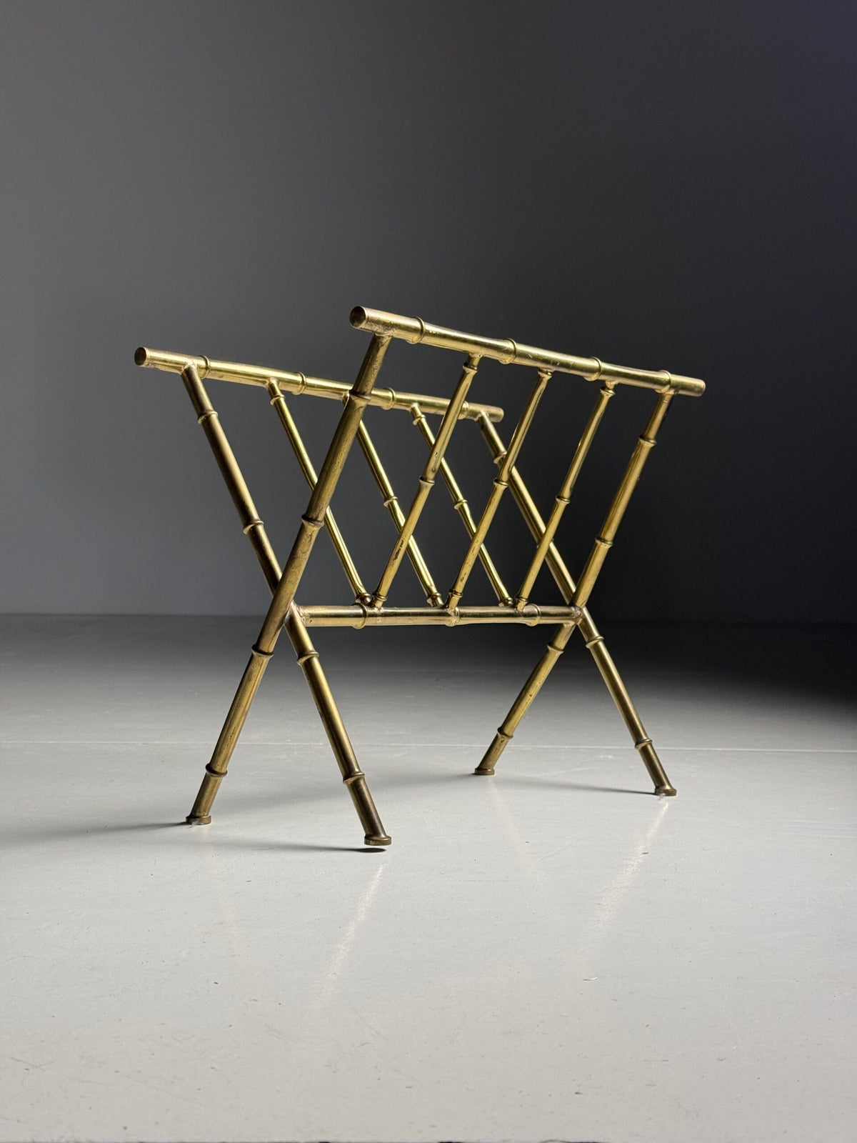 Faux Bamboo Magazine Rack, 20th Century, photo 12