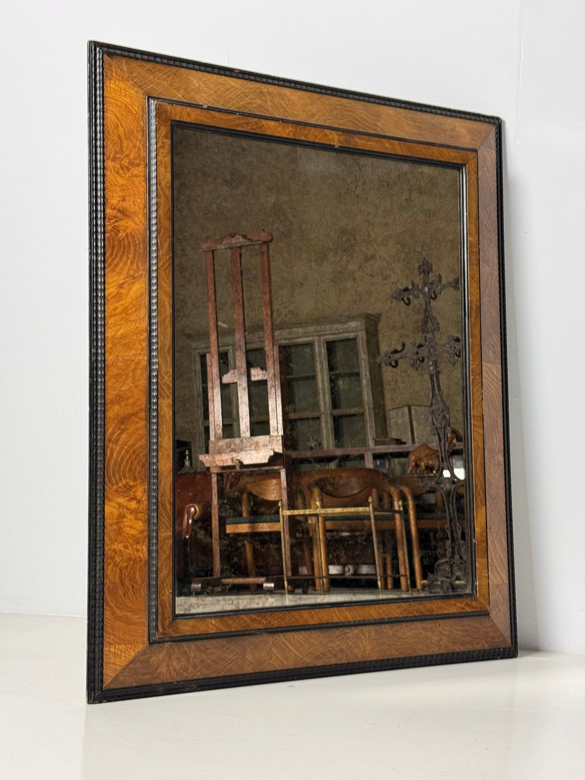 French Ripple Frame Mirror, Mid 20th Century, photo 2