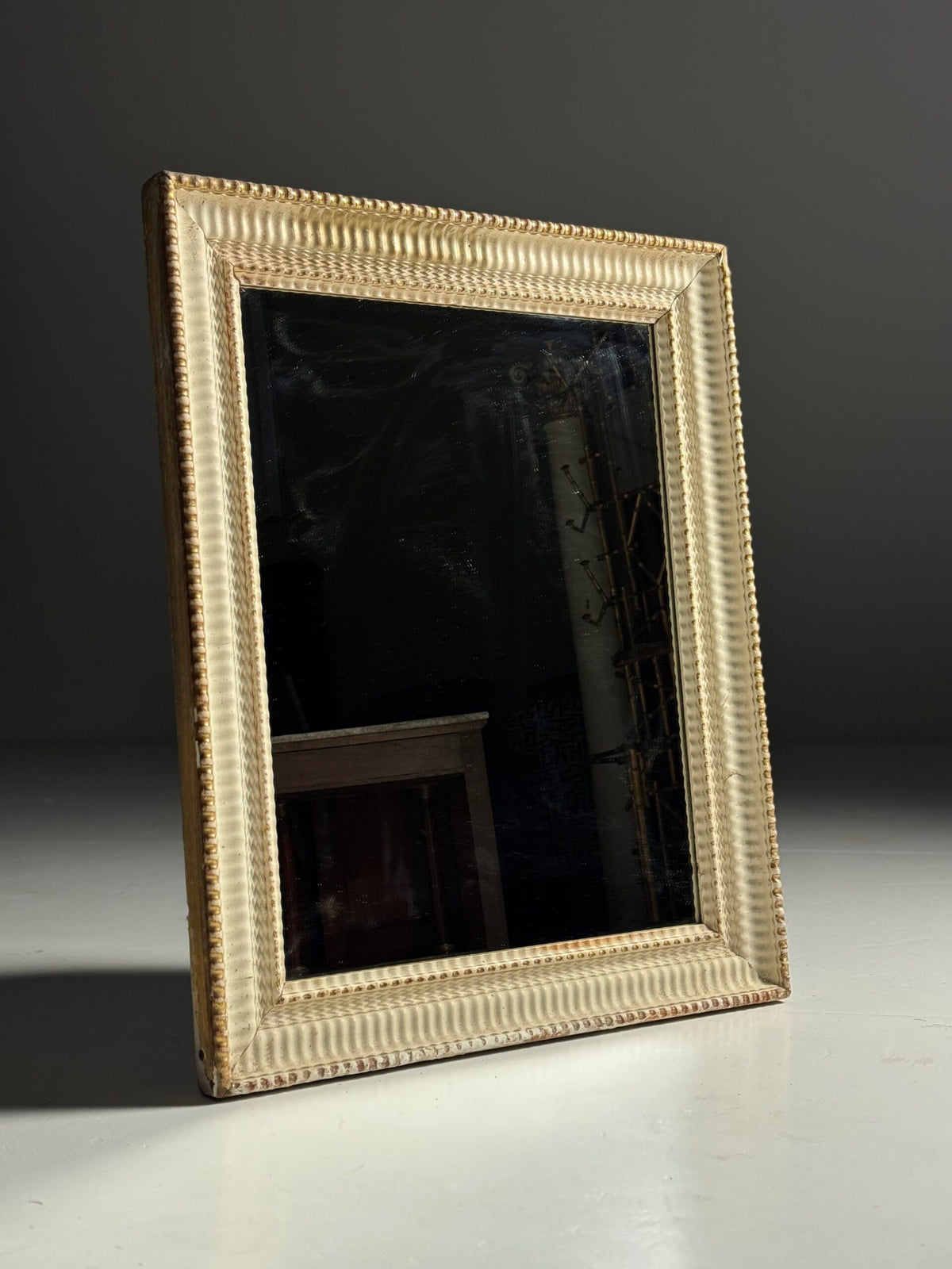 French Ribbed Mirror, c. 1900, photo 9