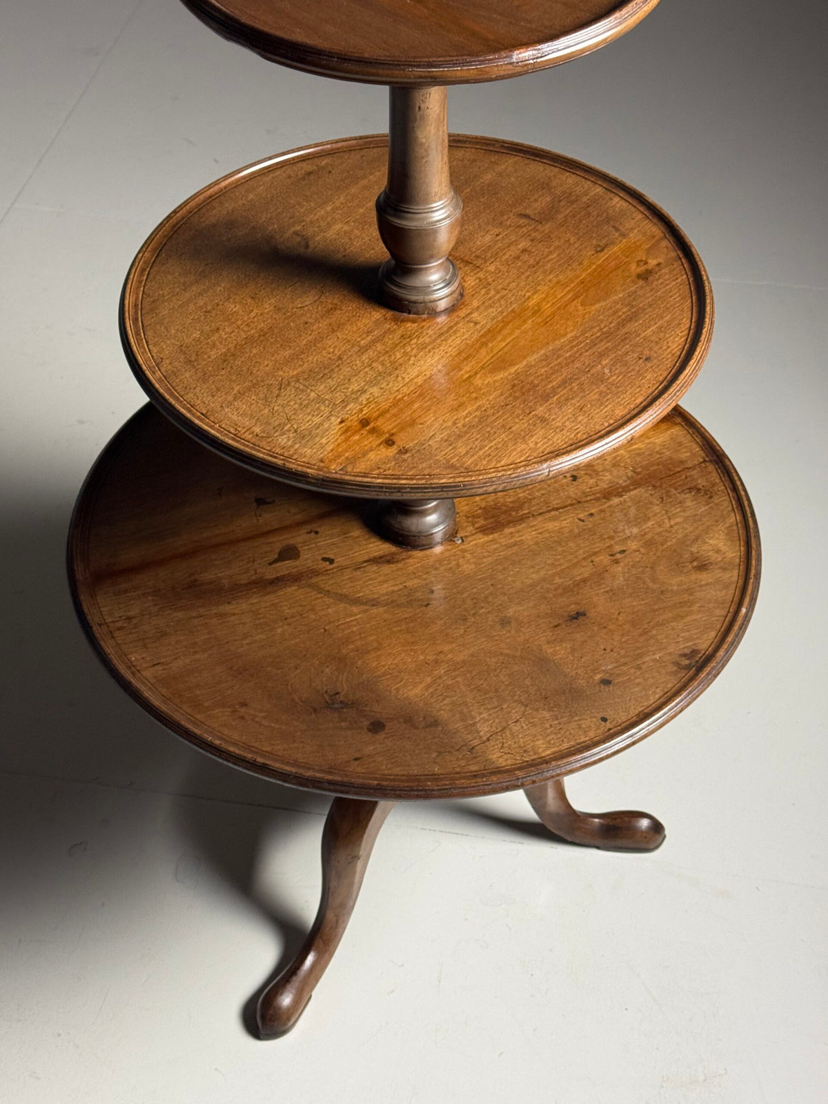 English Mahogany Etagere Tray Table, 19th Century, photo 2