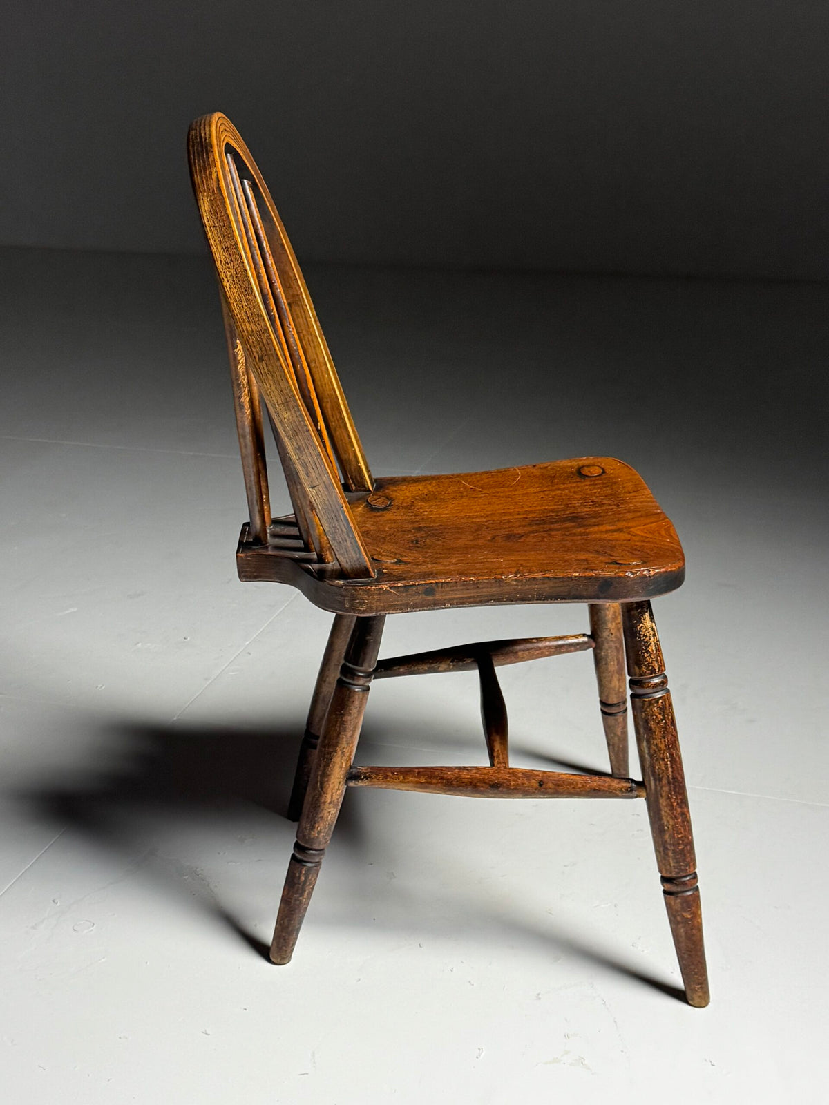 Set of Six English Windsor Spindle Back Chairs, 1935, photo 18