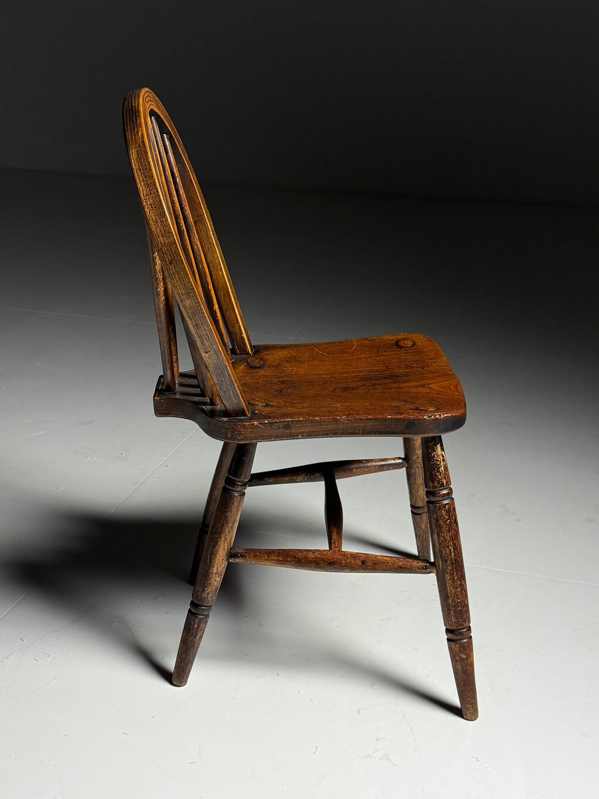 Set of Six English Windsor Spindle Back Chairs, 1935, photo 17