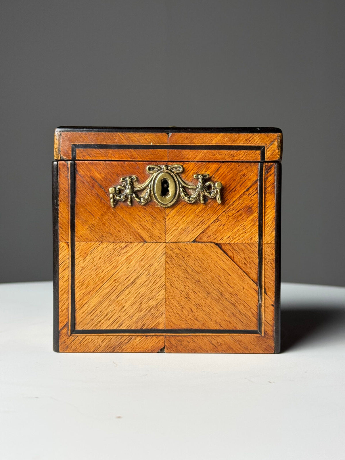 Dutch Tea Caddy with Ebony Inlay, 19th Century, photo 5