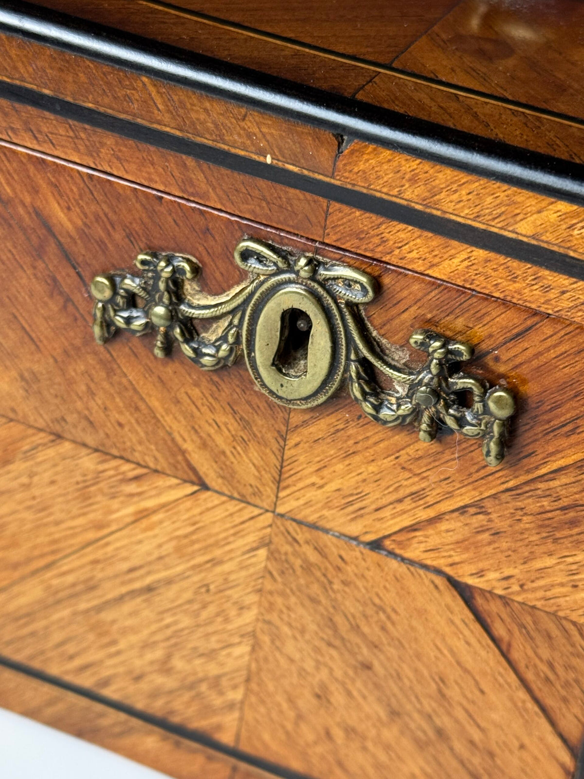 Dutch Tea Caddy with Ebony Inlay, 19th Century, photo 7