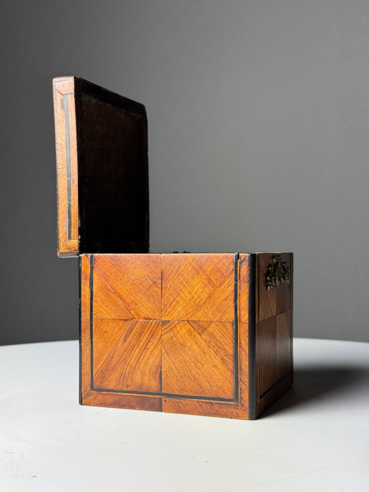 Dutch Tea Caddy with Ebony Inlay, 19th Century, photo 10