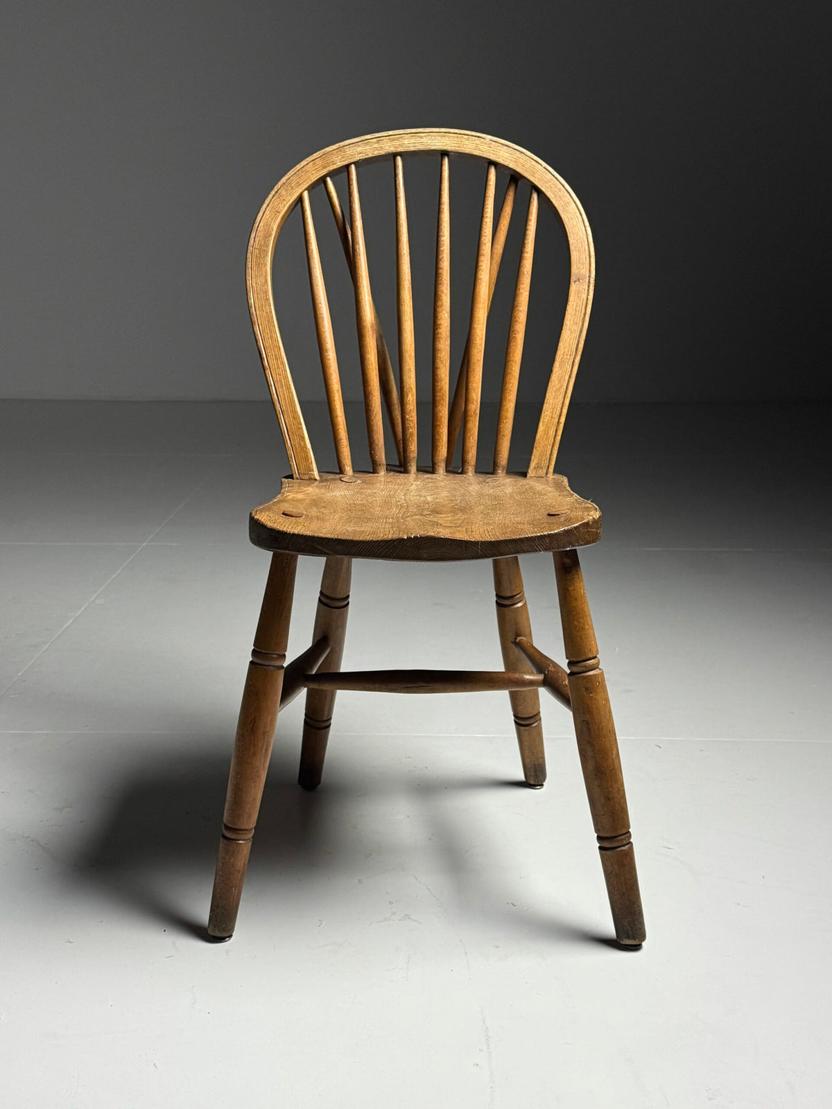 Set of Two Oak Windsor Dining Chairs, Early 20th Century, photo 10