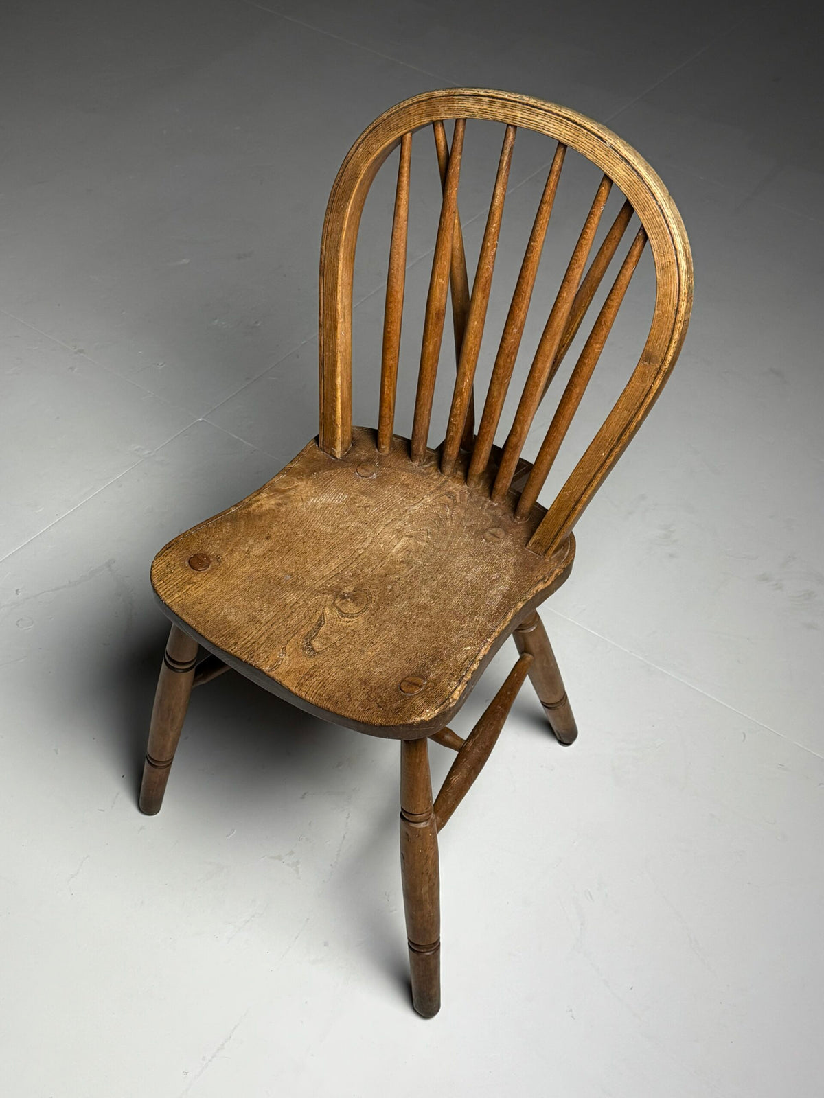 Set of Two Oak Windsor Dining Chairs, Early 20th Century, photo 9
