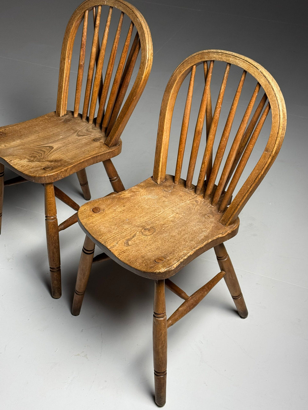 Set of Two Oak Windsor Dining Chairs, Early 20th Century, photo 2