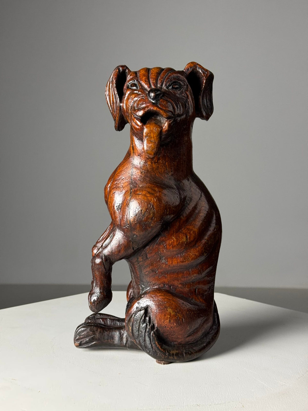Carved Wooden Dog of Saint Roch, Venice, 18th Century, photo 1