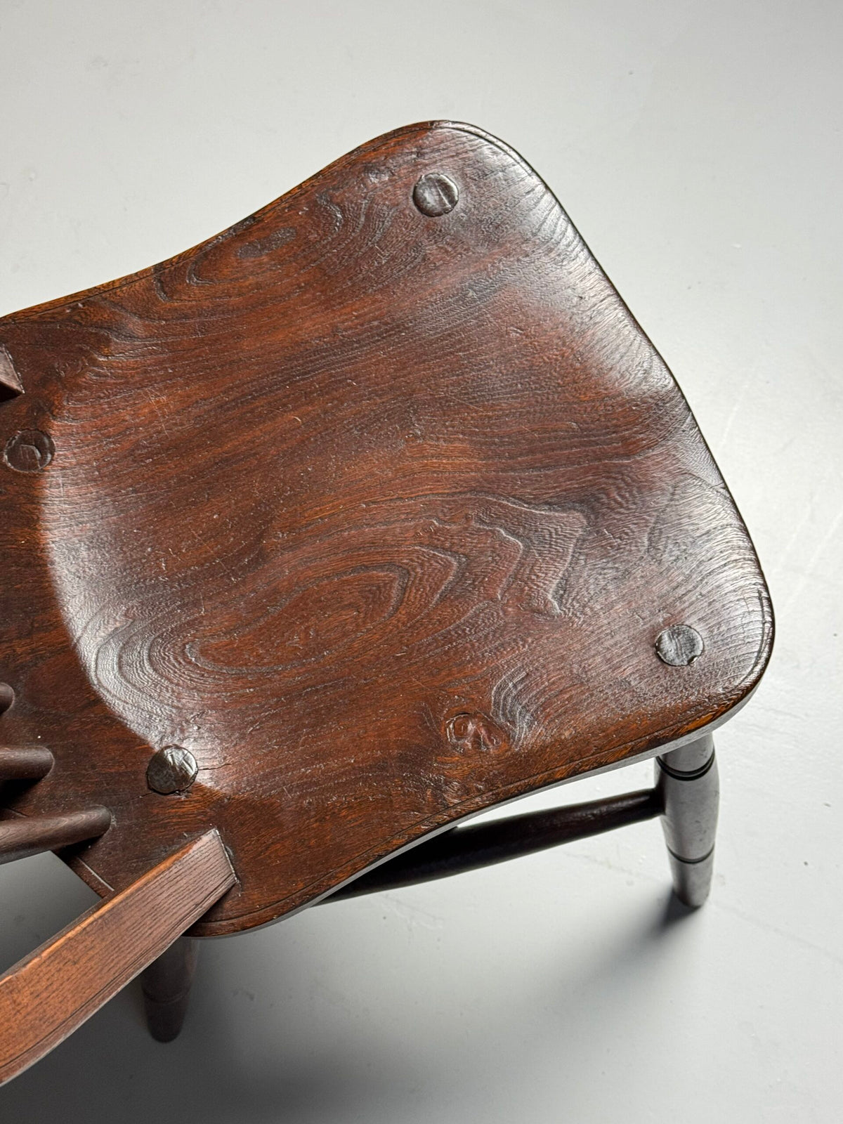 Set of Four English Windsor Spindle Back Chairs, Early 20th Century, photo 21