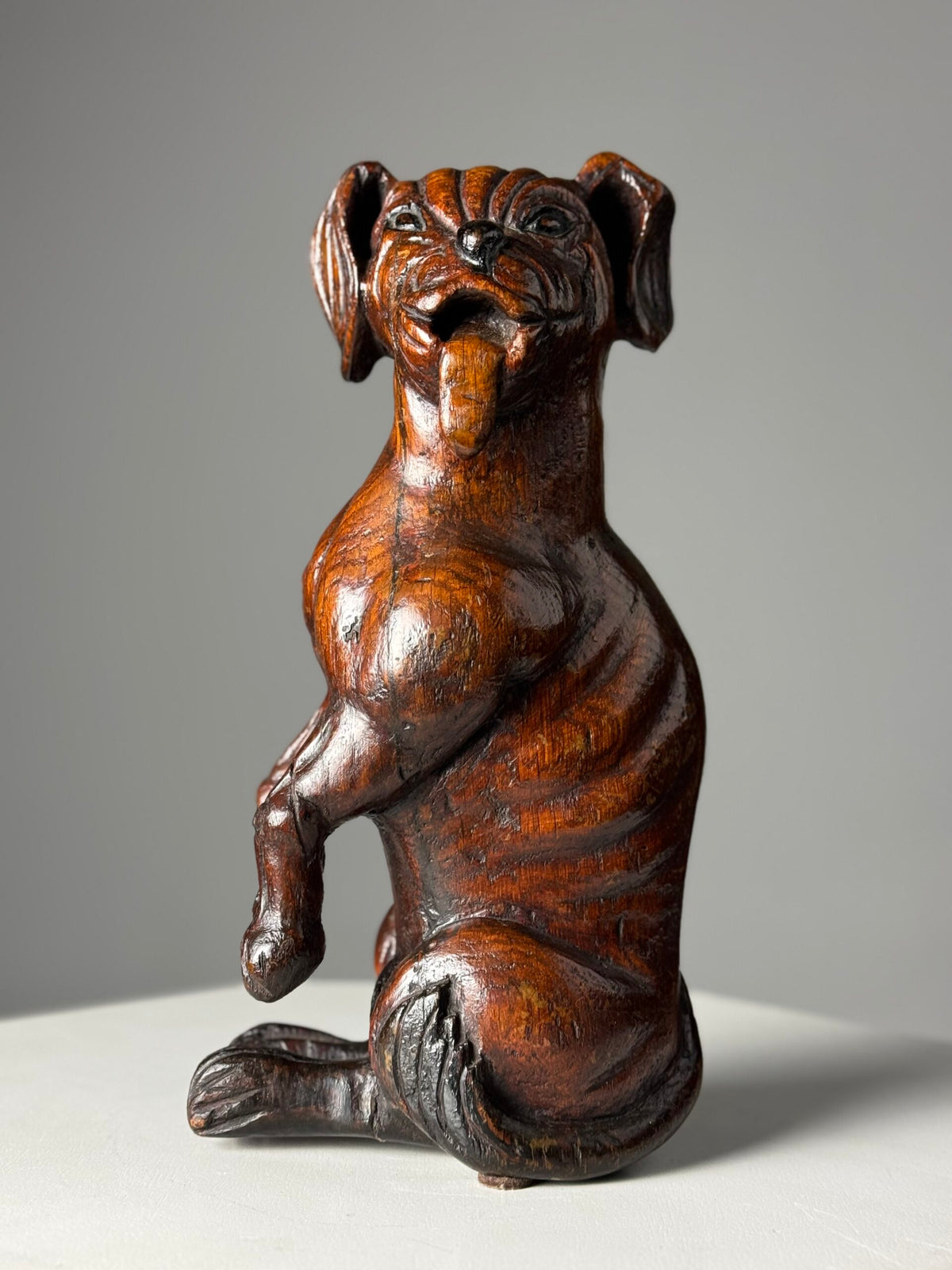 Carved Wooden Dog of Saint Roch, Venice, 18th Century, photo 3