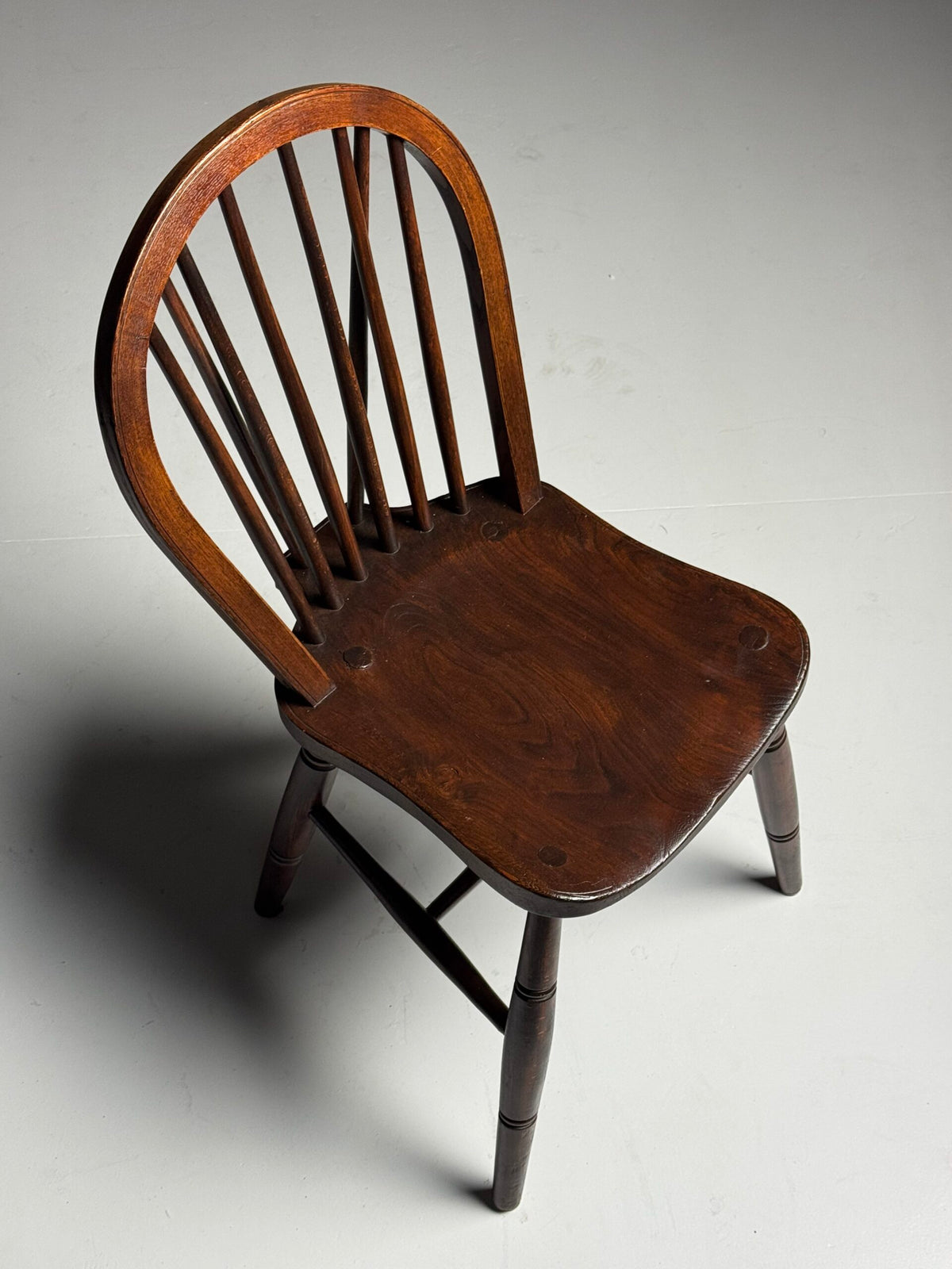 Set of Four English Windsor Spindle Back Chairs, Early 20th Century, photo 15