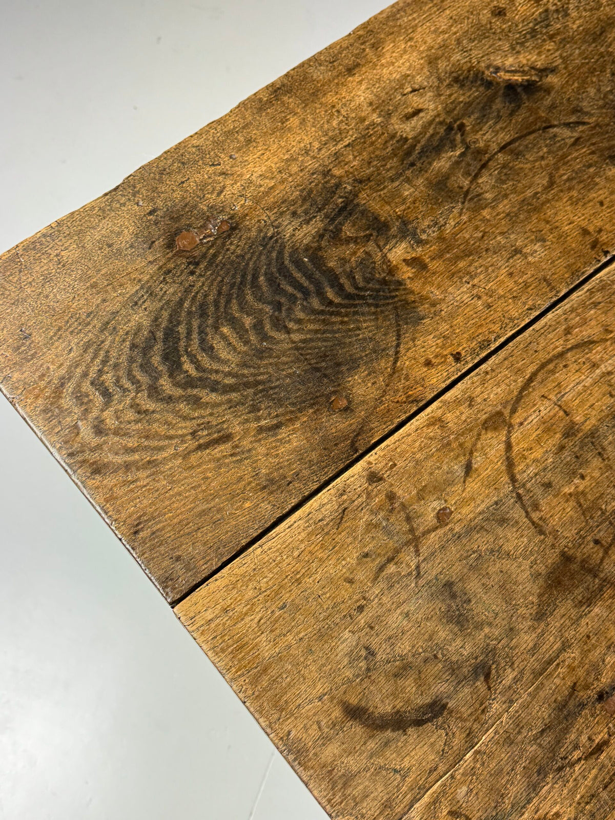 French Antique Farmhouse Dining Table with Extension Leaves, photo 12