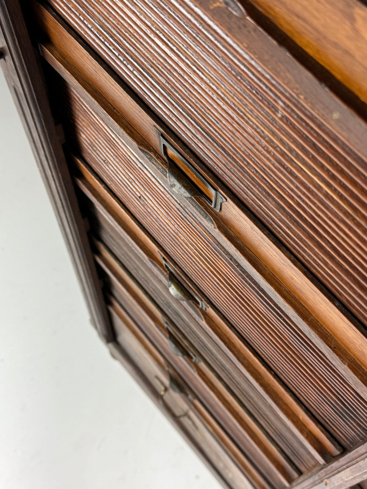 Belgian Oak Roll-Front Filing Cabinet, Early 20th Century, photo 13