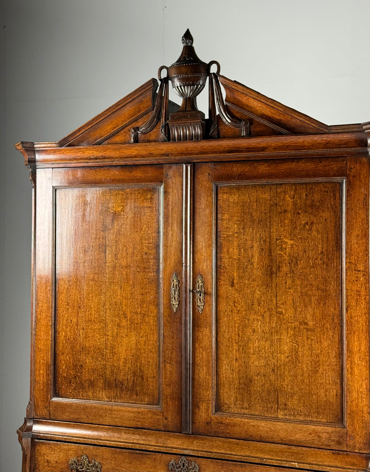 Dutch Solid Oak Cabinet, Late 18th Century, photo 29