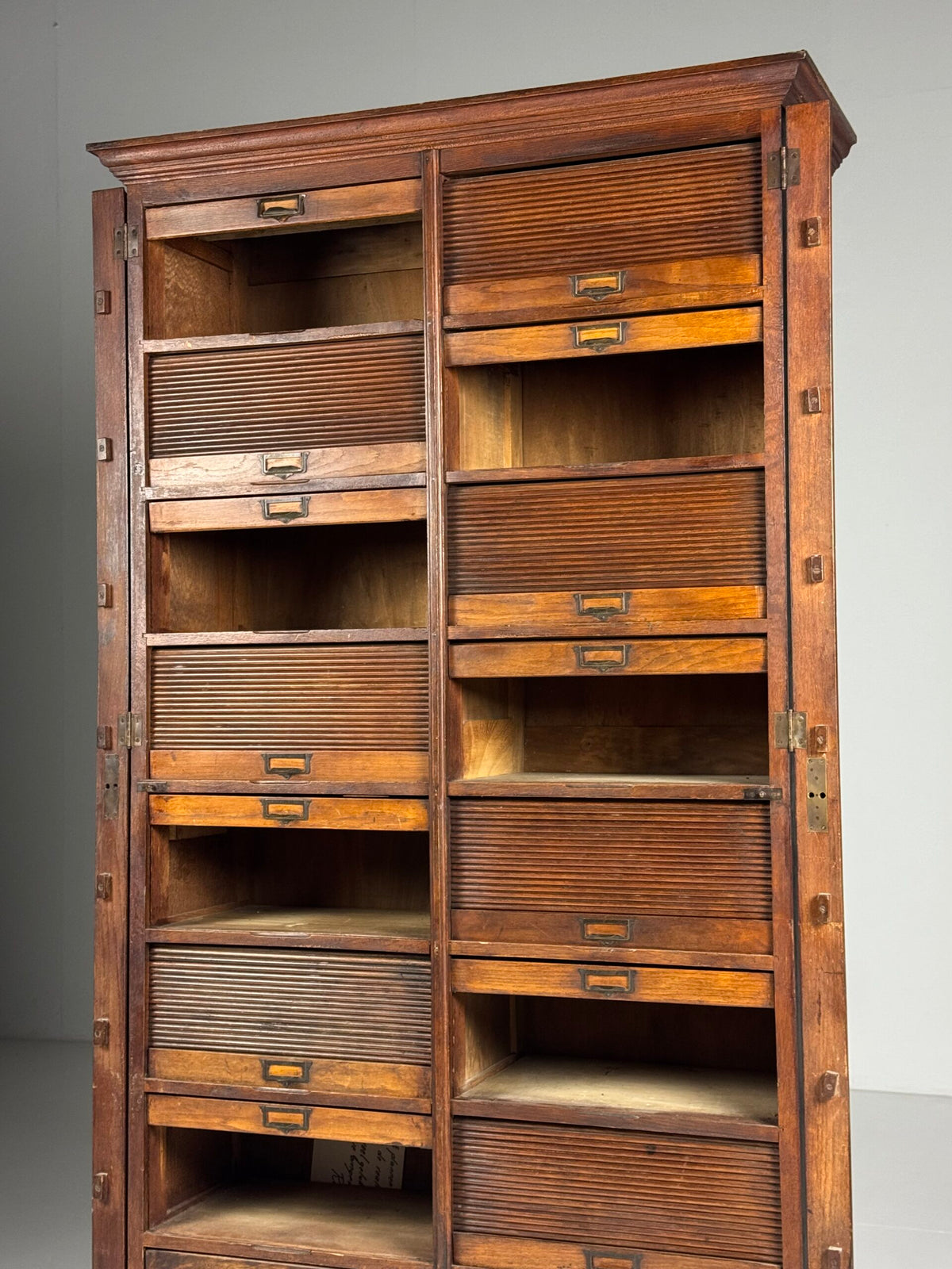 Belgian Oak Roll-Front Filing Cabinet, Early 20th Century, photo 8
