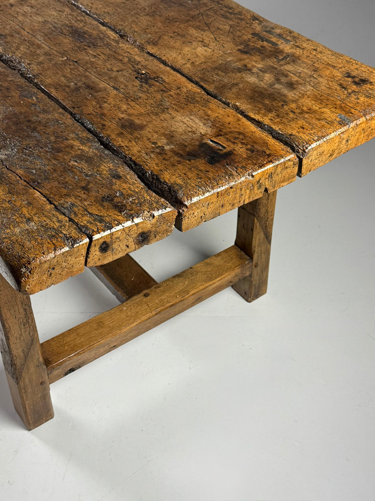 Very Robust French Refectory Table, 238 cm, Early 20th Century, photo 18