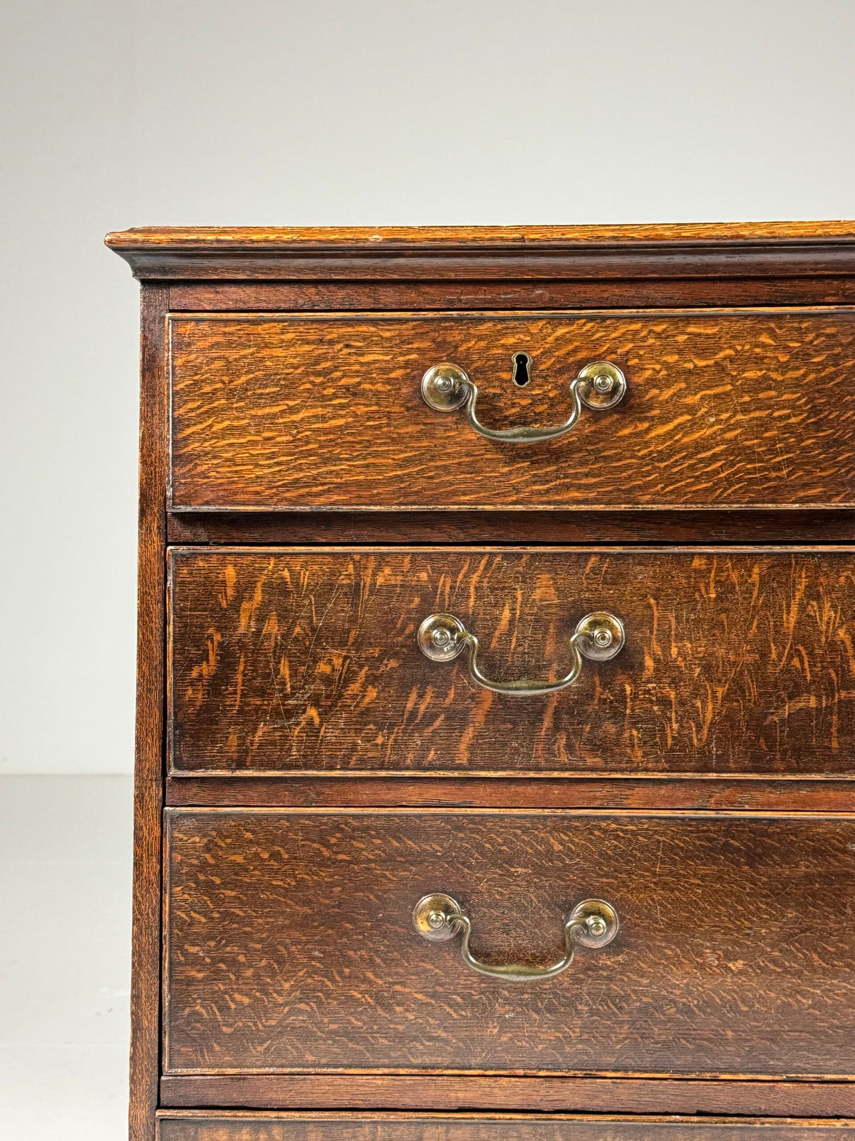 English Georgian Oak Chest of Drawers, circa 1780, photo 11