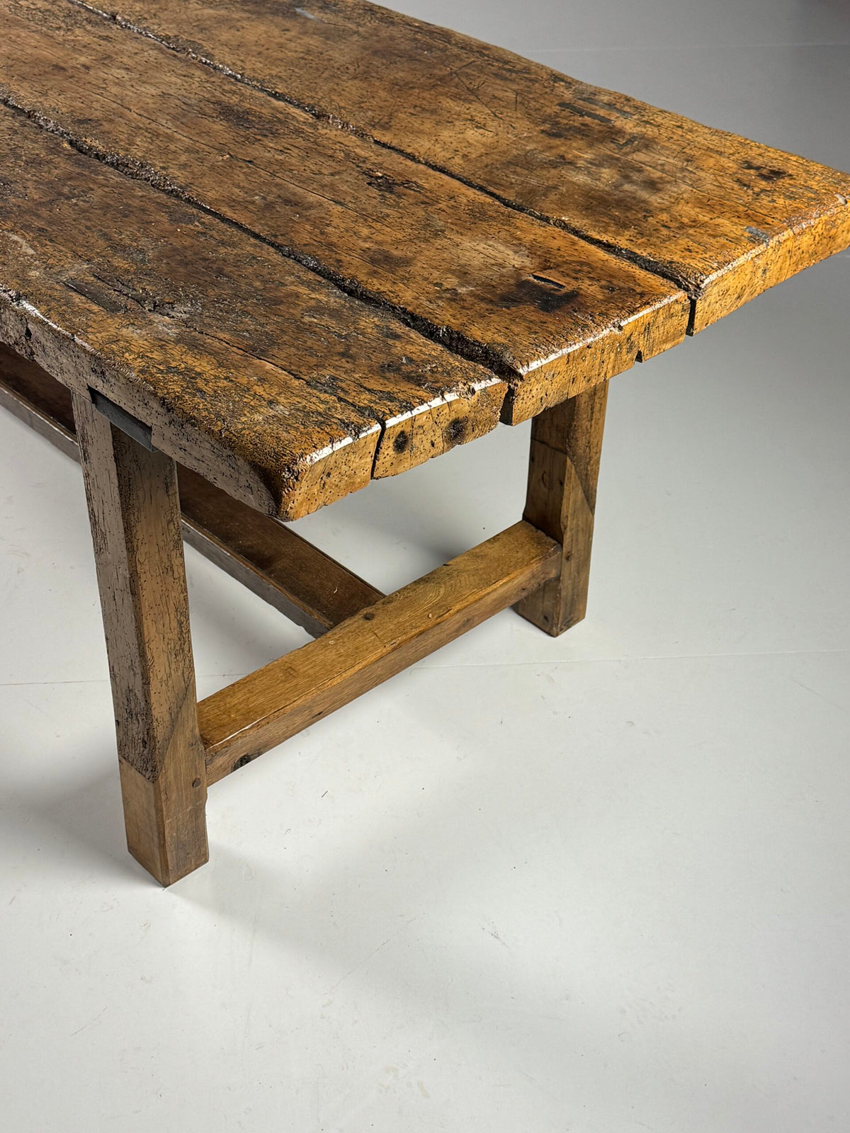 Very Robust French Refectory Table, 238 cm, Early 20th Century, photo 10