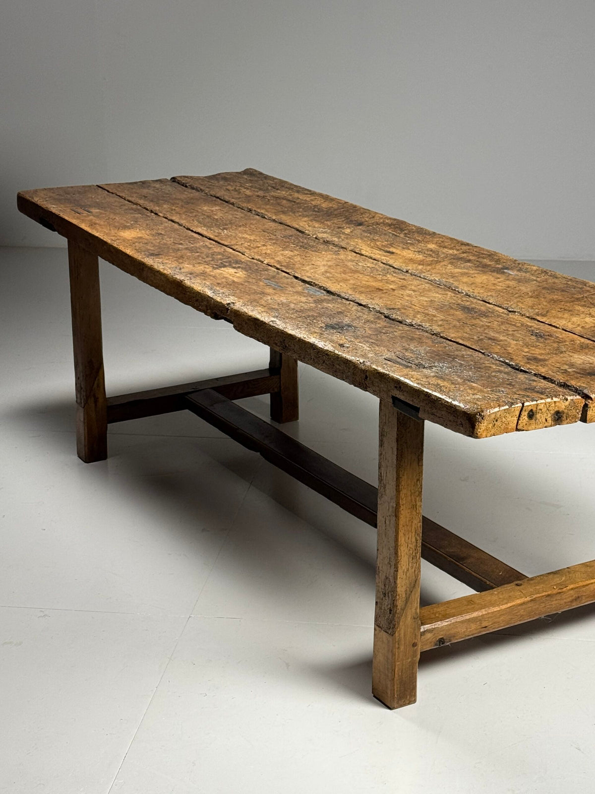 Very Robust French Refectory Table, 238 cm, Early 20th Century, photo 4