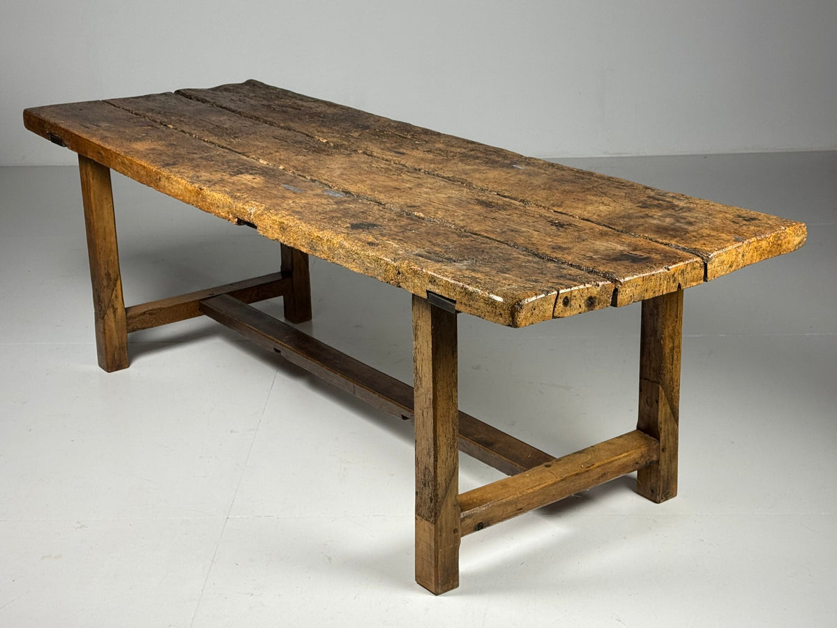 Very Robust French Refectory Table, 238 cm, Early 20th Century, photo 1