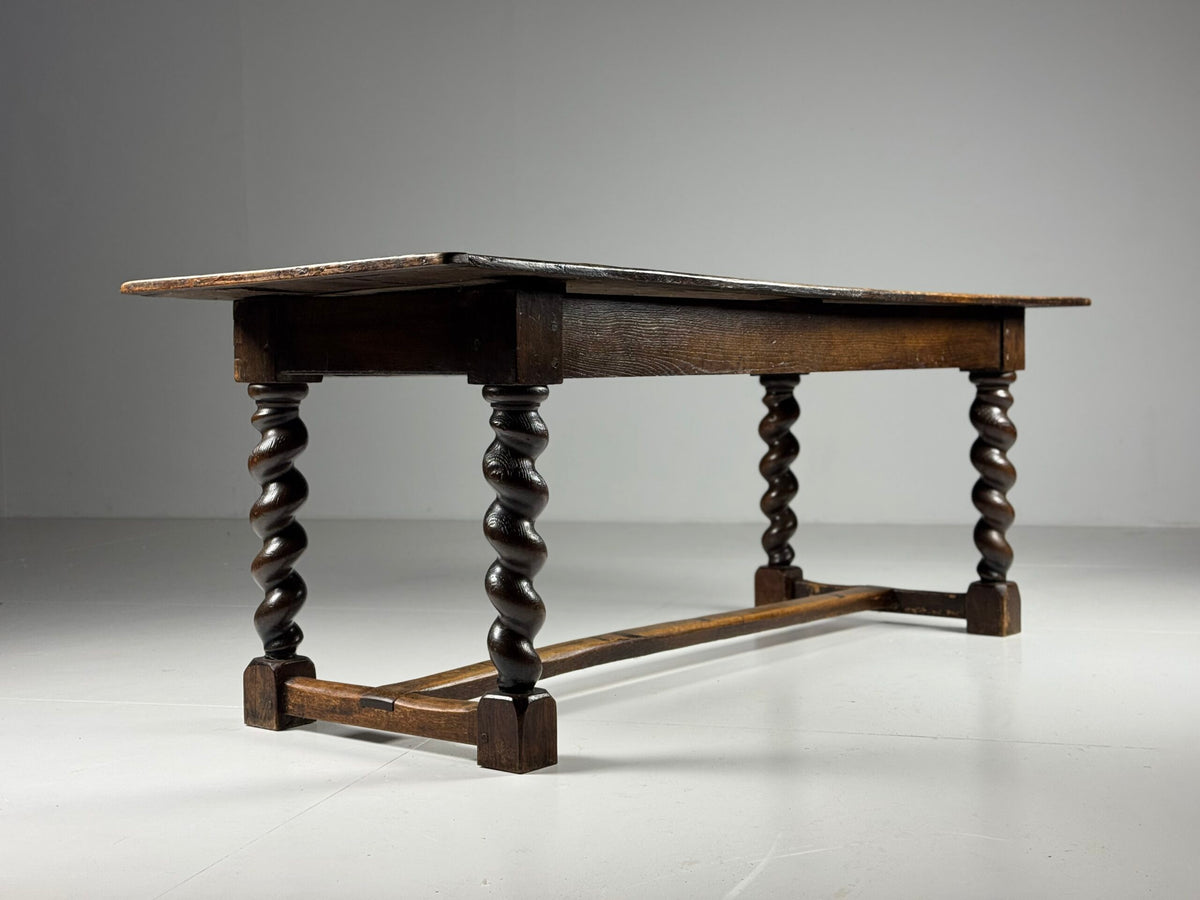 English Oak Dining Table with Turned Legs, c. 1800, photo 25