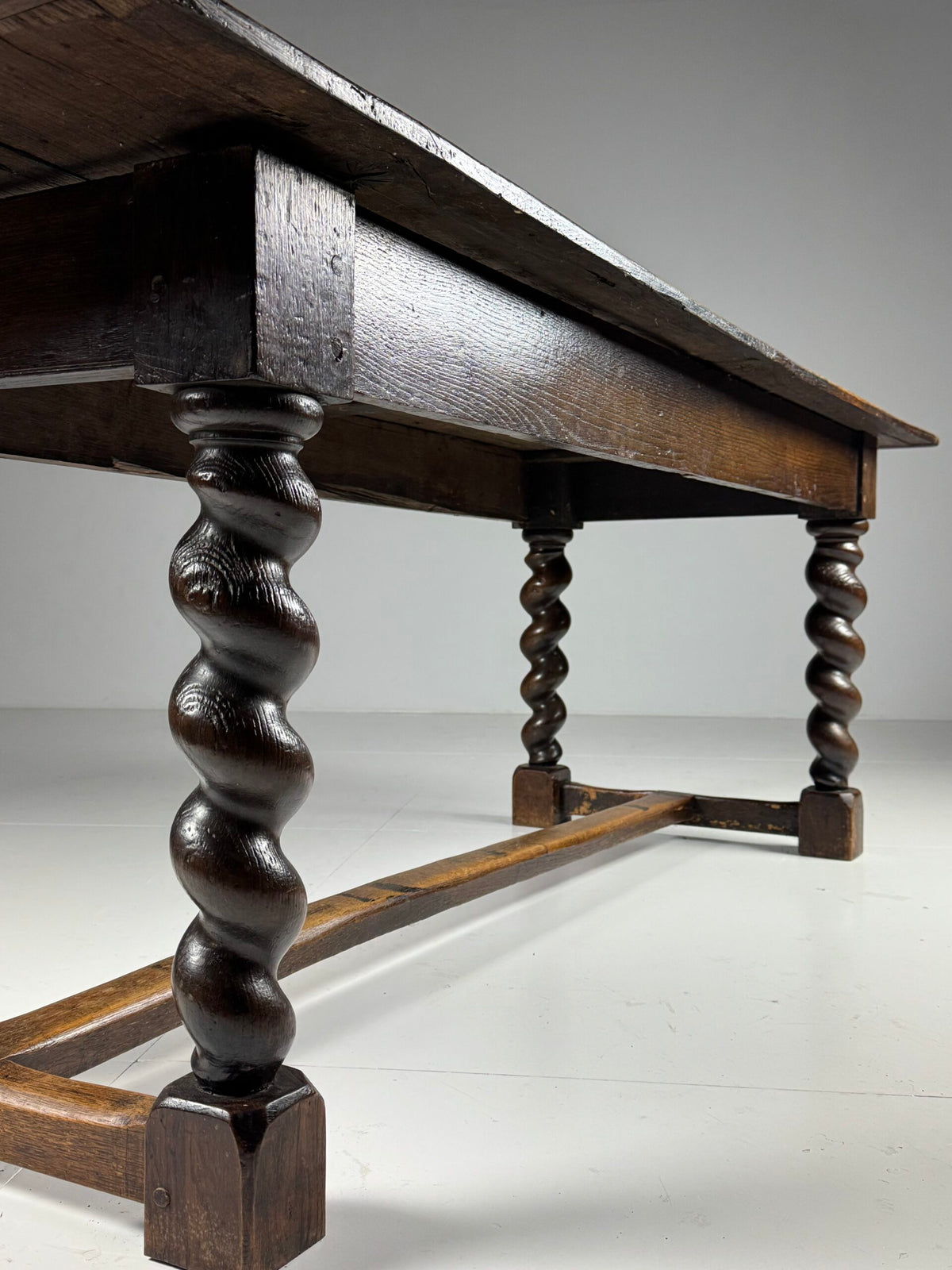 English Oak Dining Table with Turned Legs, c. 1800, photo 20