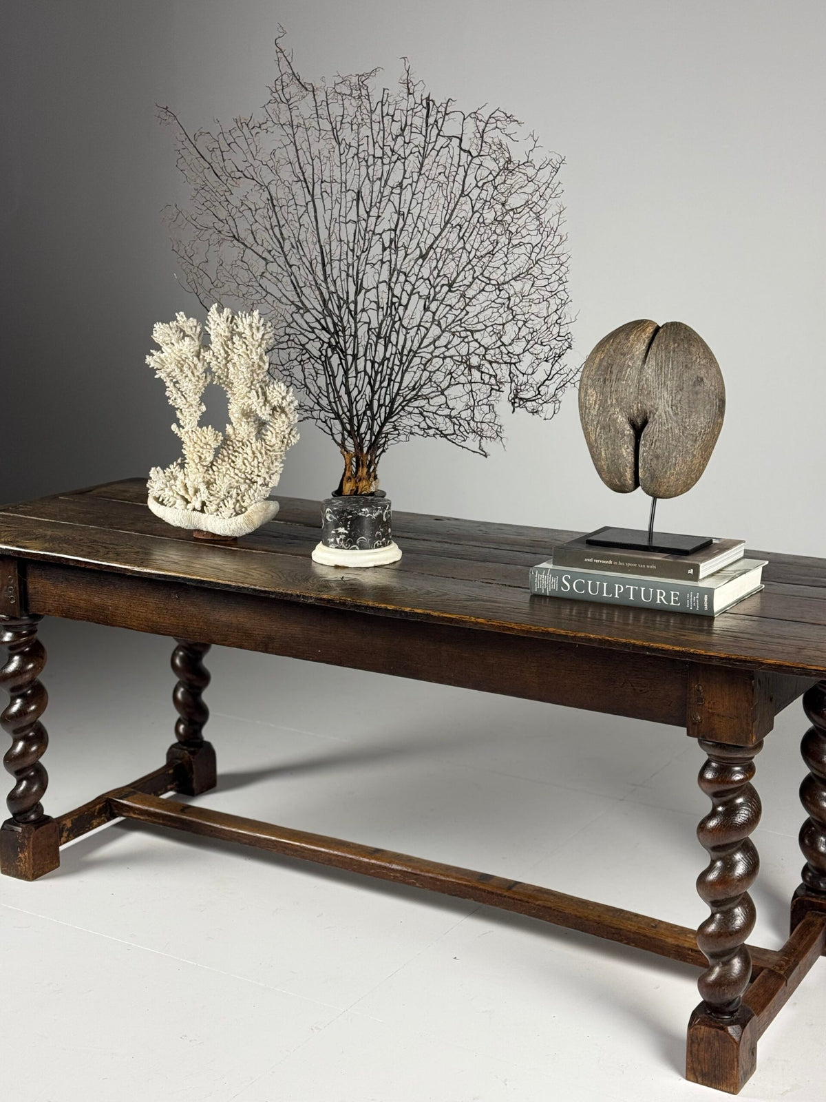 English Oak Dining Table with Turned Legs, c. 1800, photo 2
