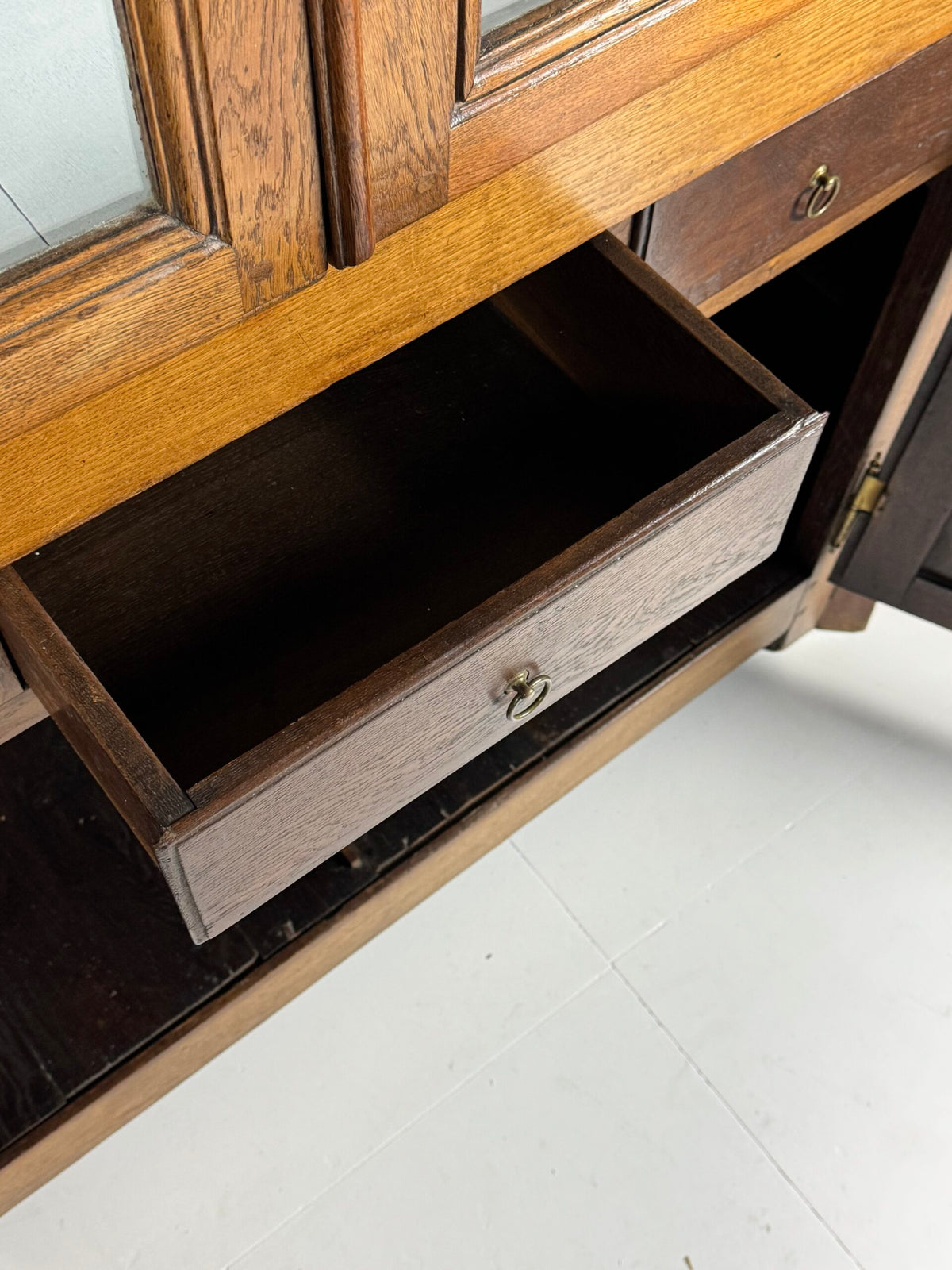 Very Large Belgian Oak Bookcase or Buffet Cabinet, c. 1800, photo 21
