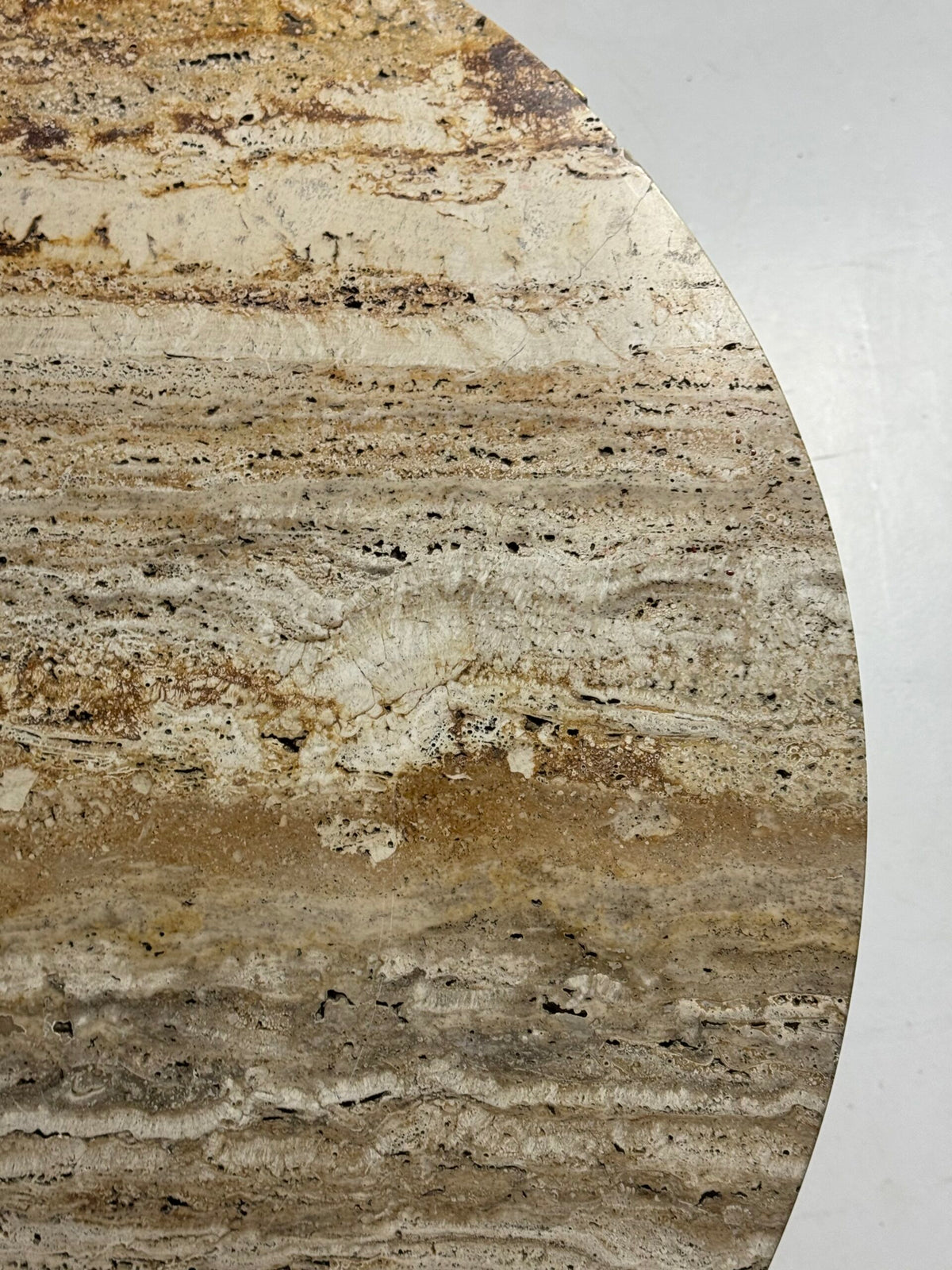 Vintage Travertine Top Coffee Table, Belgium, photo 10