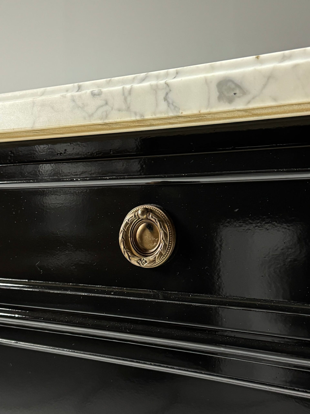 Black Louis XVI Style Sideboard, France, c. 1950, photo 24