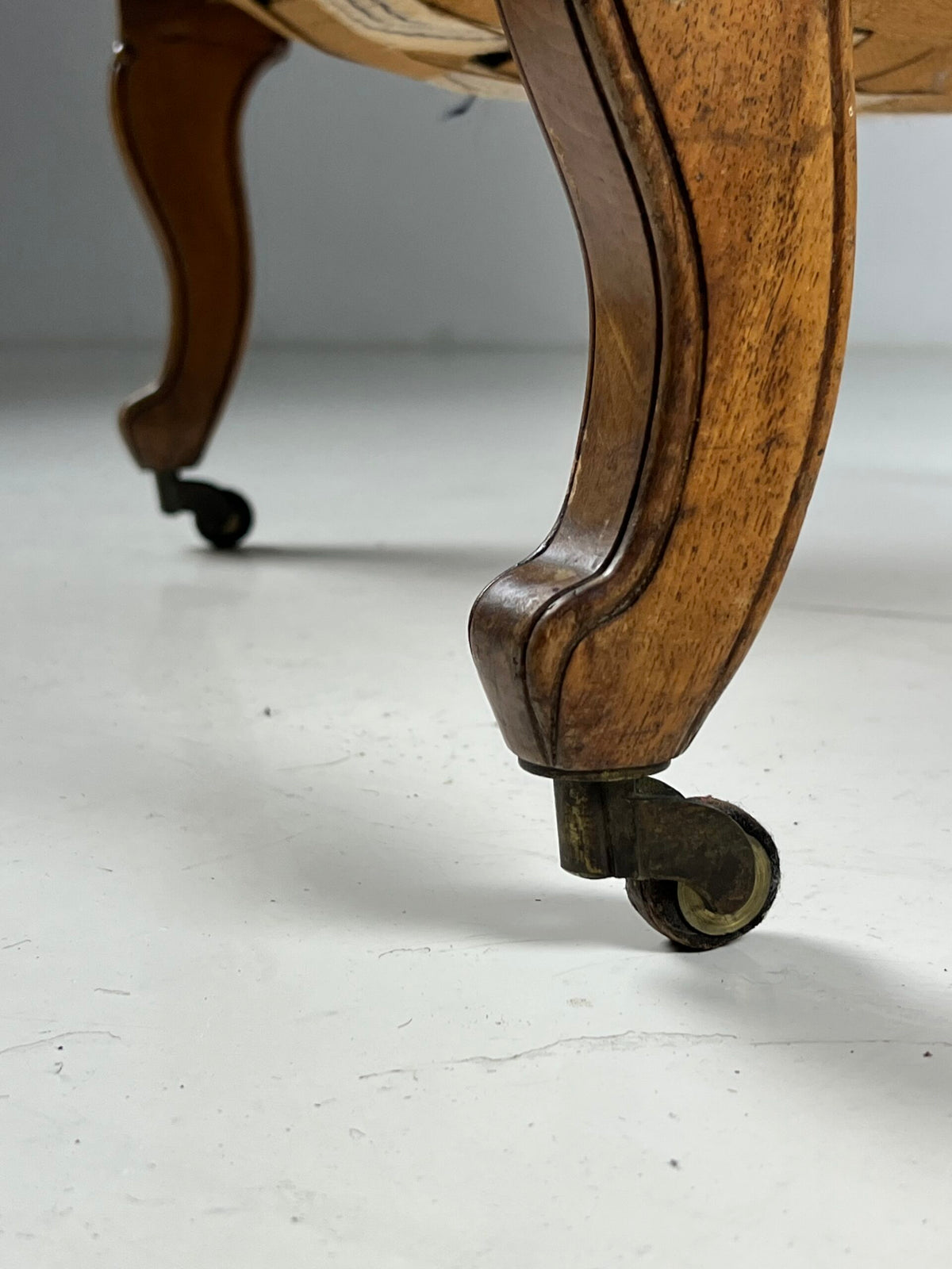 French Black Leather Tufted Armchair, c. 1900, photo 13