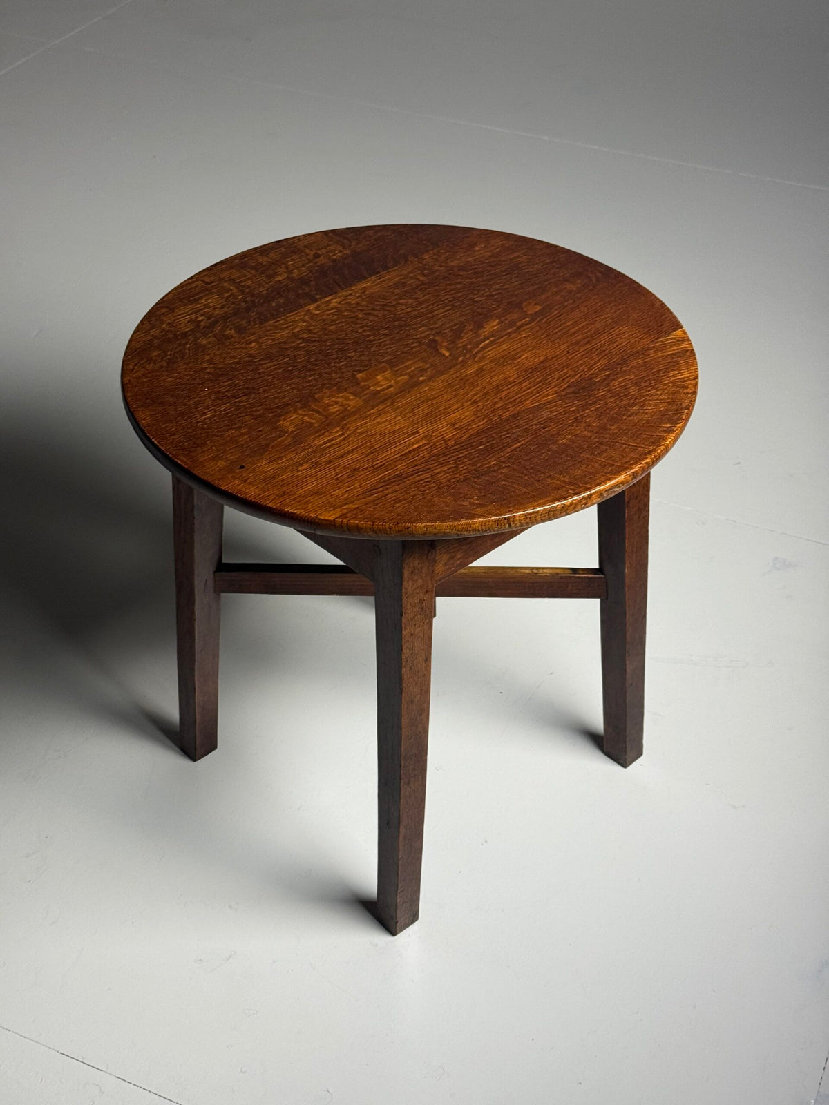 English Solid Oak Side Table, c. 1900, photo 14