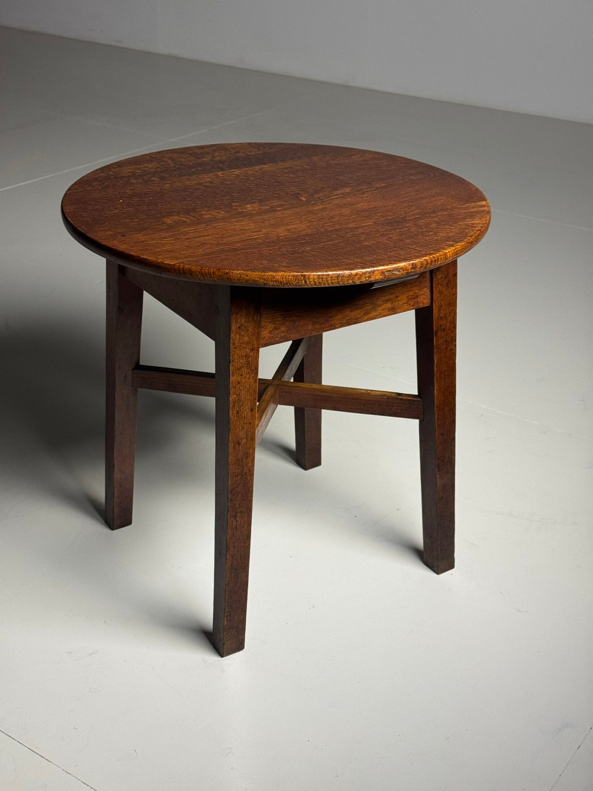 English Solid Oak Side Table, c. 1900, photo 1