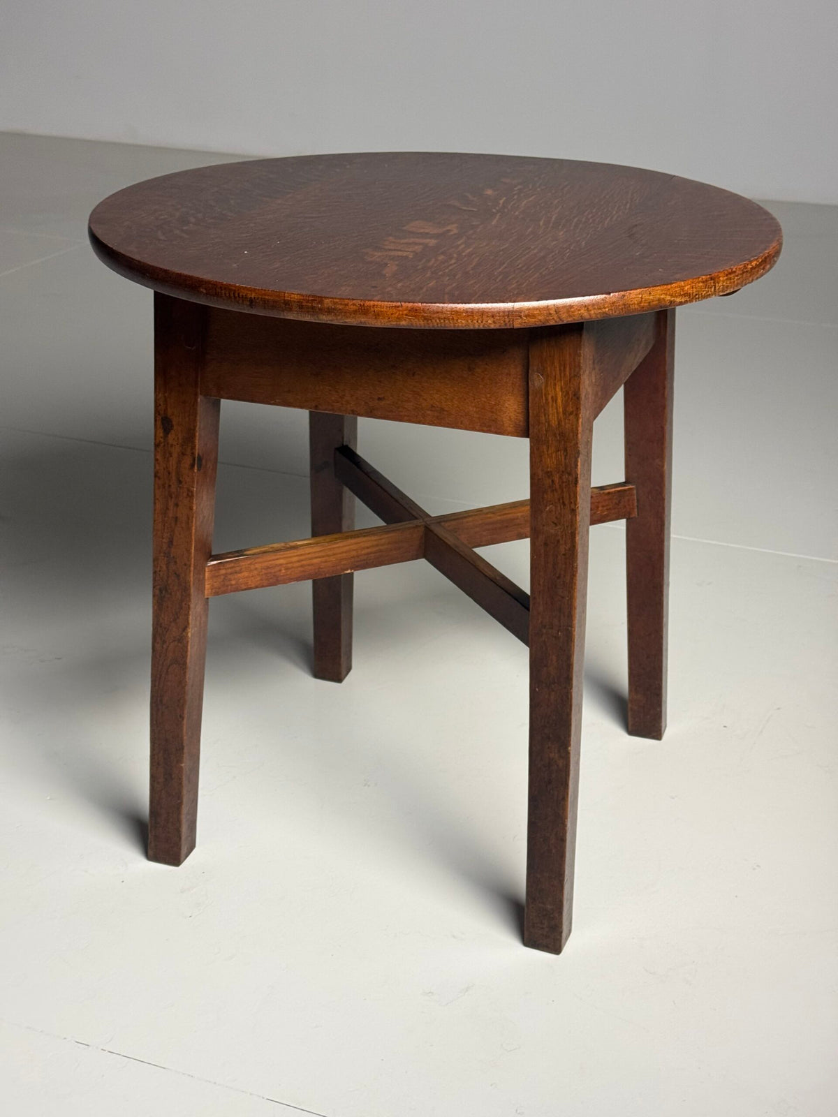 English Solid Oak Side Table, c. 1900, photo 5