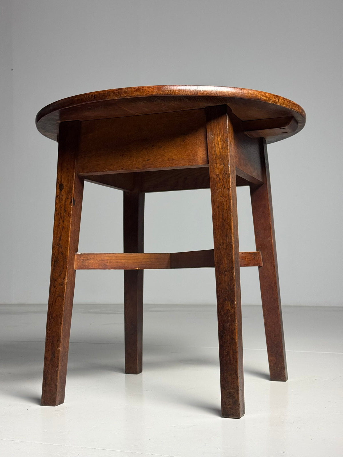 English Solid Oak Side Table, c. 1900, photo 4